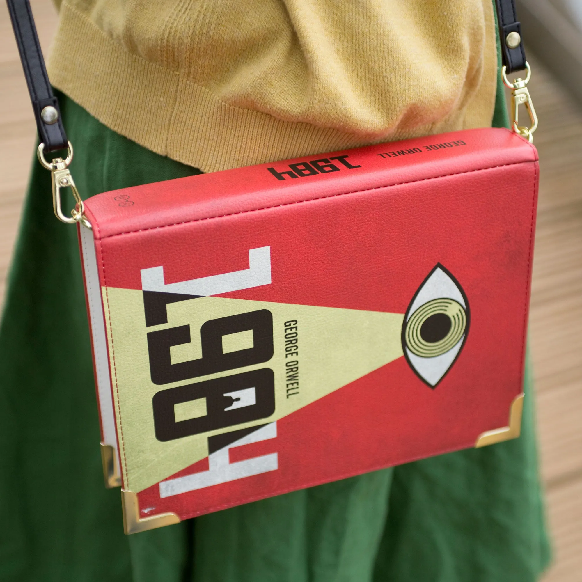 1984 Book Handbag Crossbody Clutch