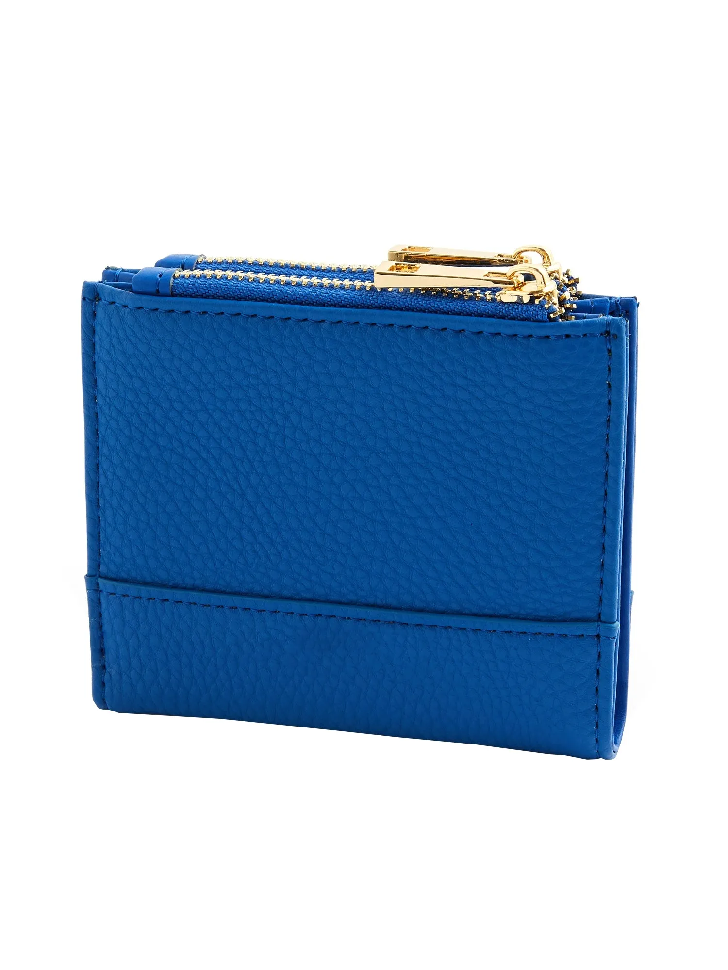 Accessorize London Women's Faux Leather Blue Bella Wallet