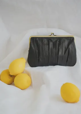 Alice Clutch (Textured Noir)