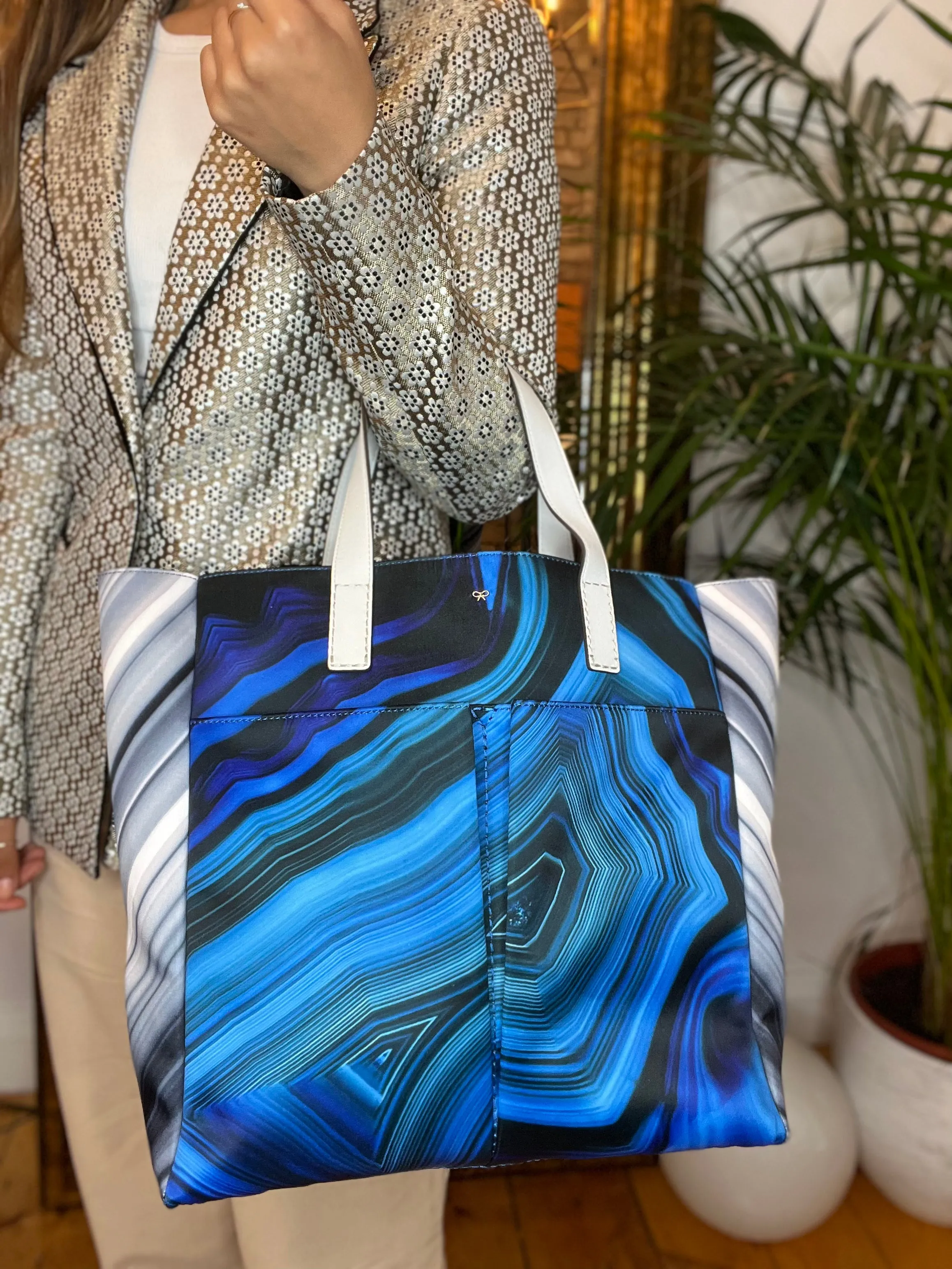 Anya Hindmarch Blue Tote Handbag