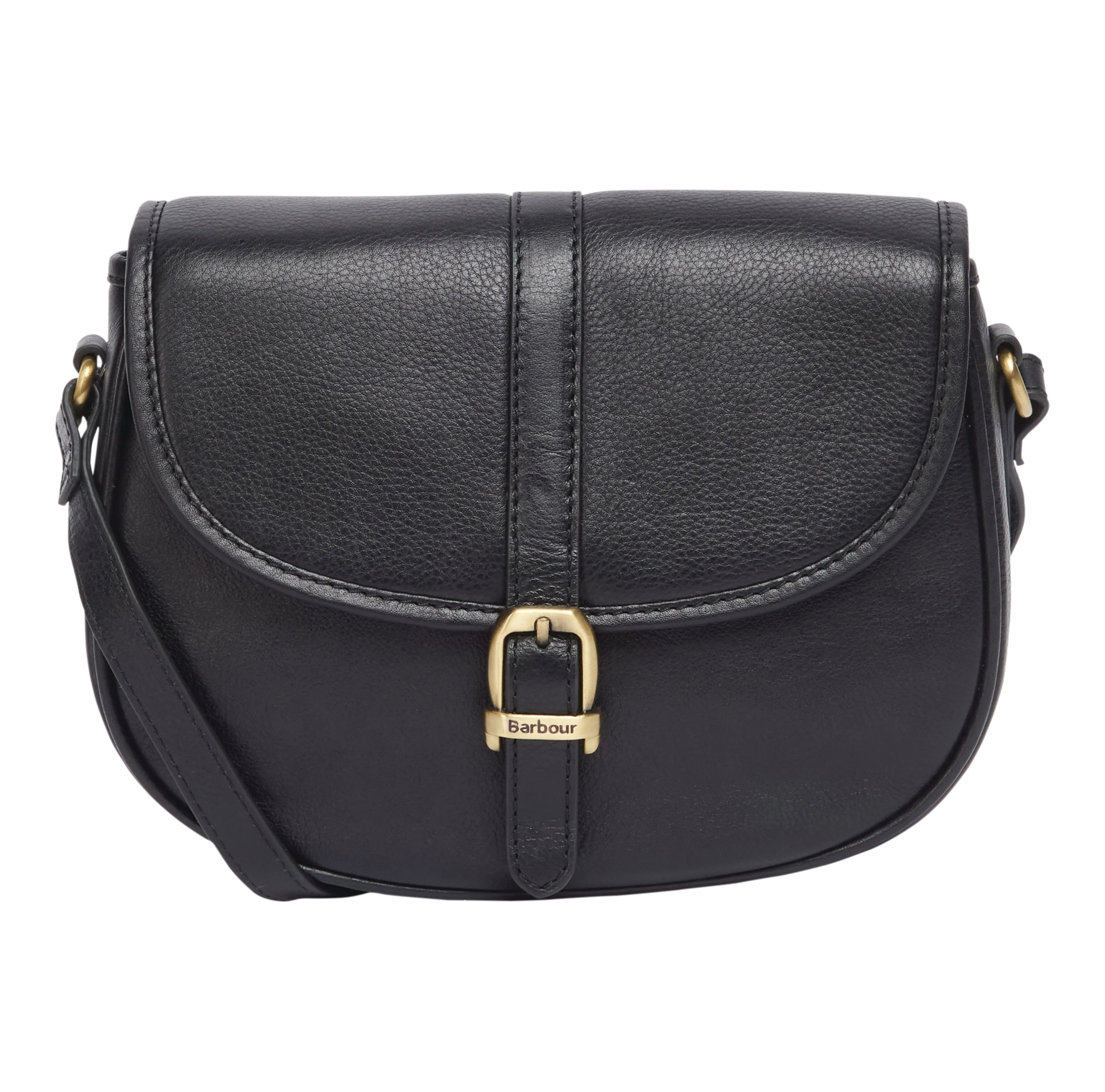 Barbour Laire Medium Leather Saddle Bag