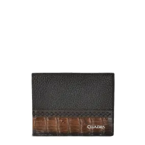 BC012NL - Cuadra maple exotic bifold wallet in niloticus leather for men