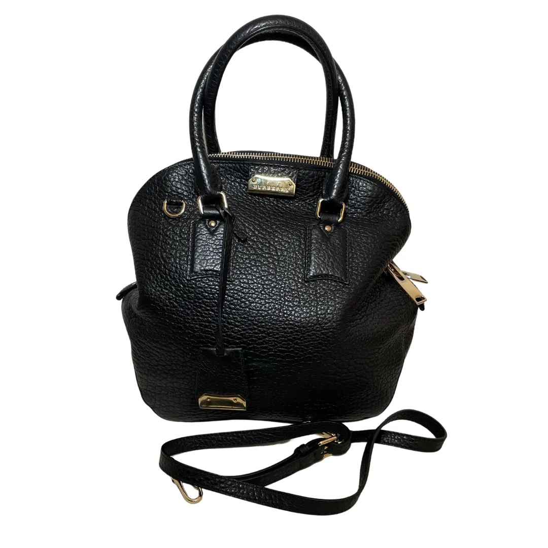 Burberry Black Pebbled Leather 'Orchard' Handbag | Gently Used |