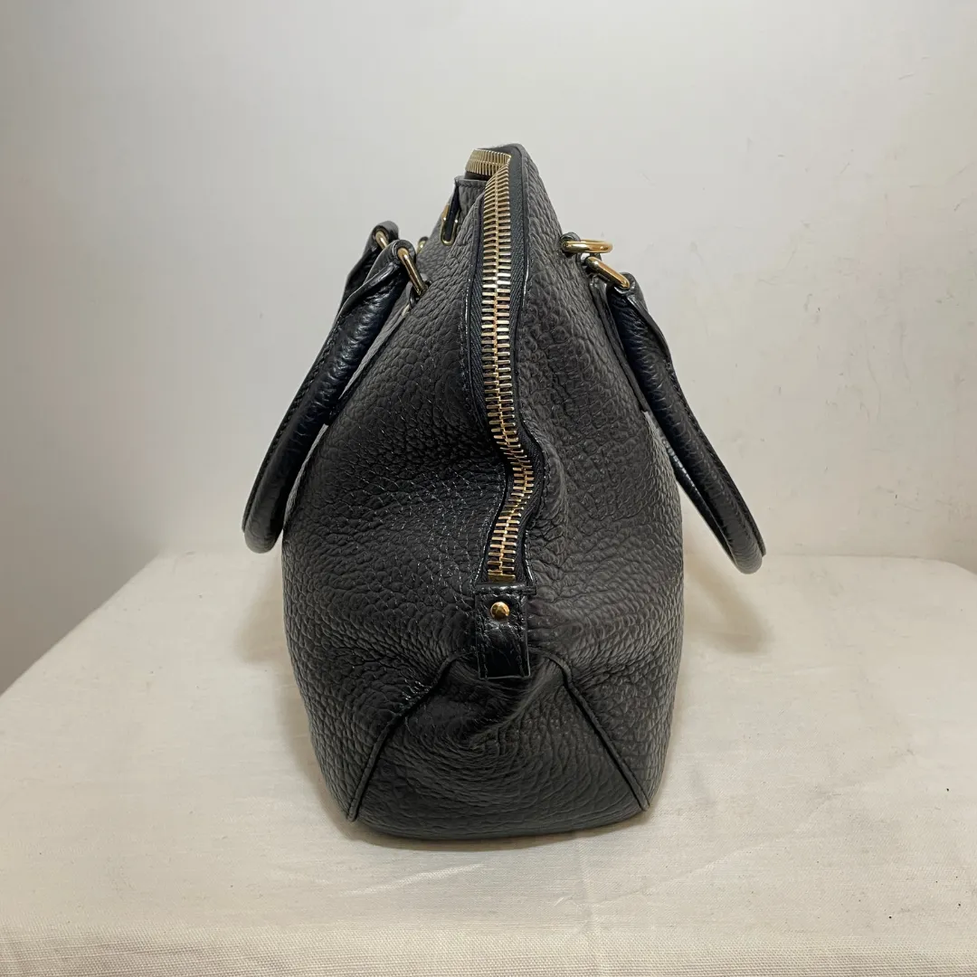 Burberry Black Pebbled Leather 'Orchard' Handbag | Gently Used |