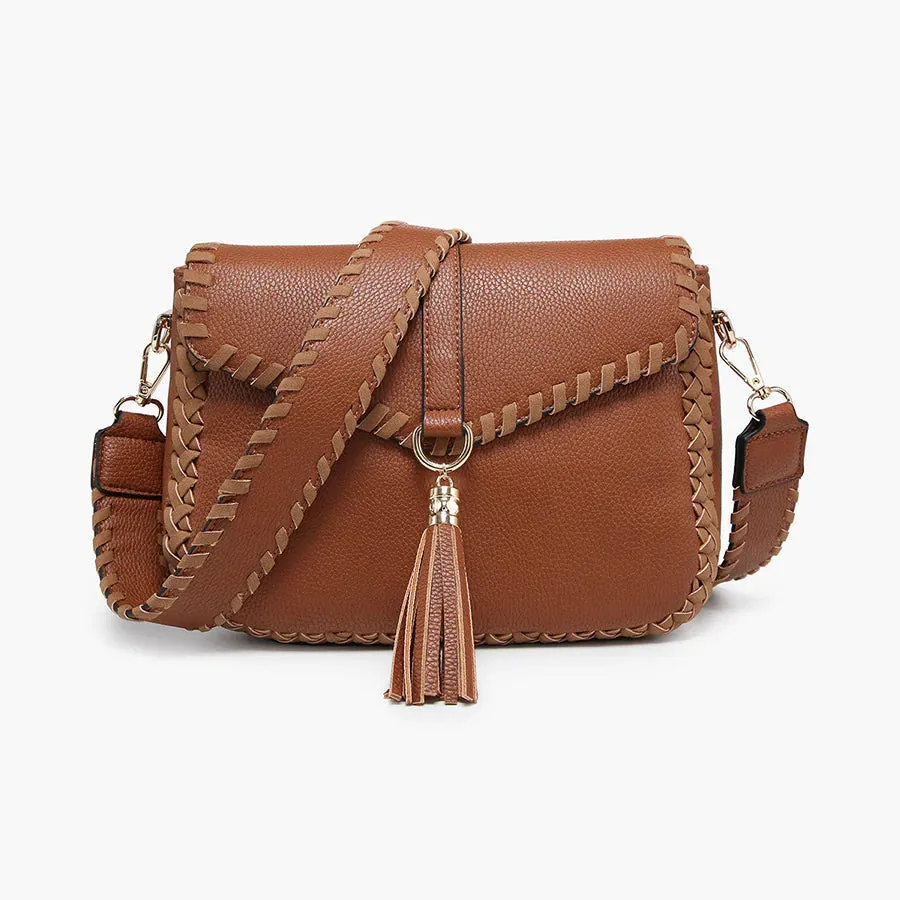 Cam Whipstitch tassel crossbody