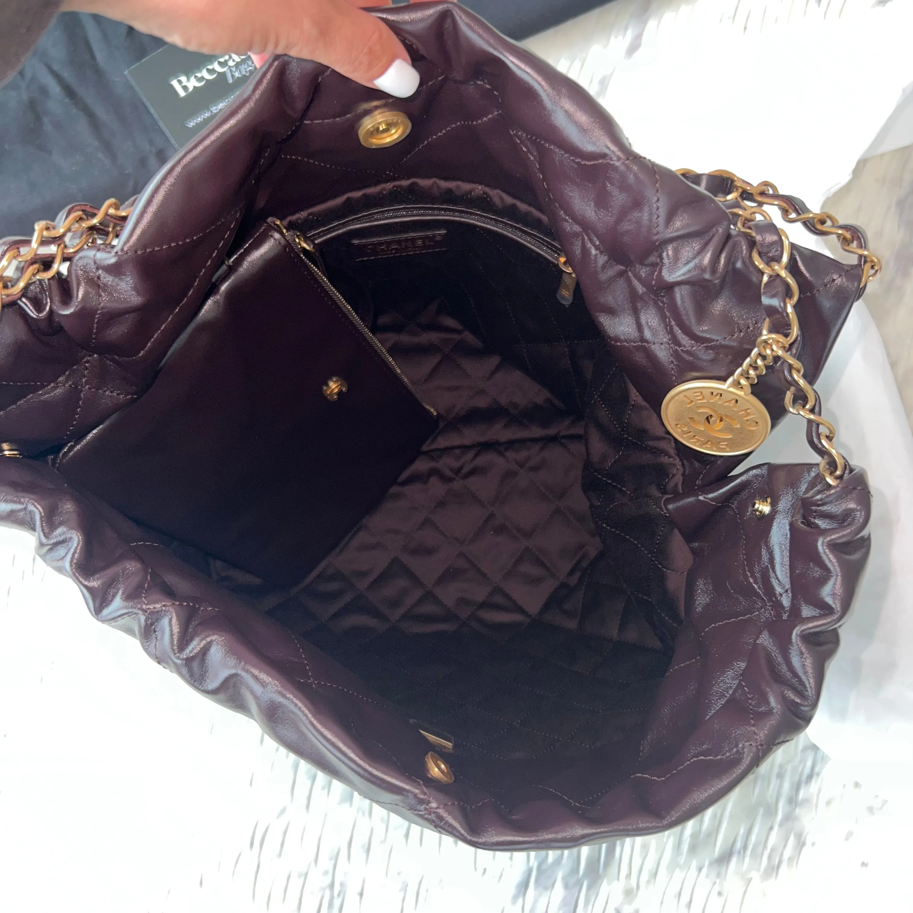 Chanel 22 Elegant Designer Shoulder Bag