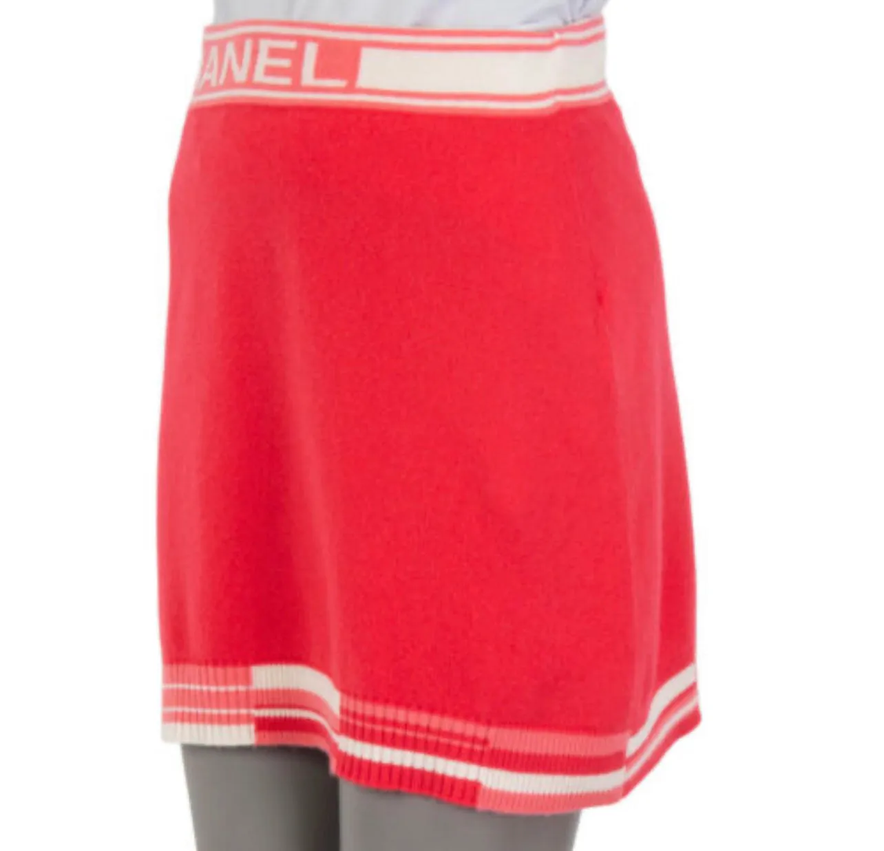 Chanel Cashmere 19P Logo Skirt