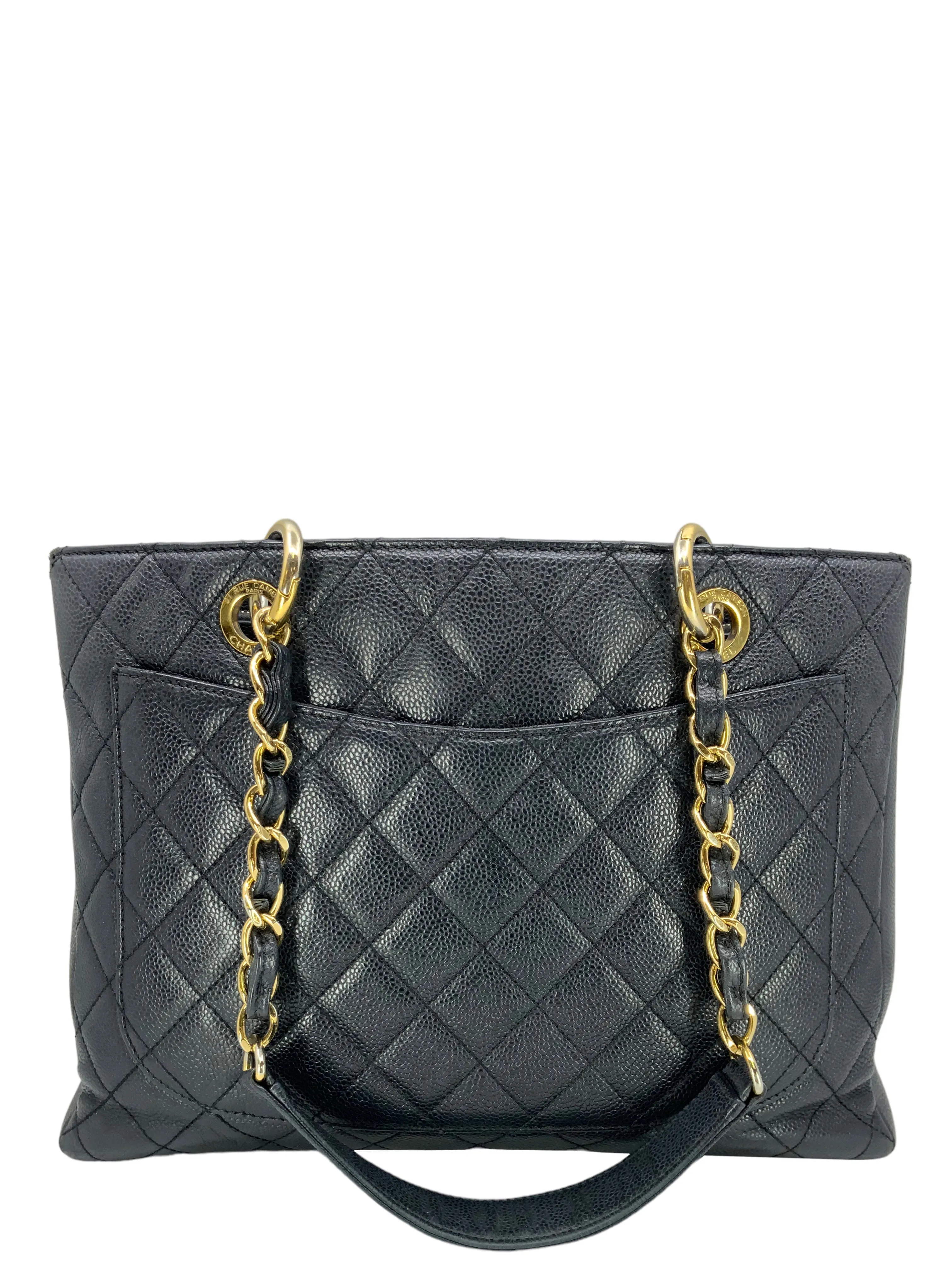 Chanel Caviar Leather GST Grand Shopping Tote Bag