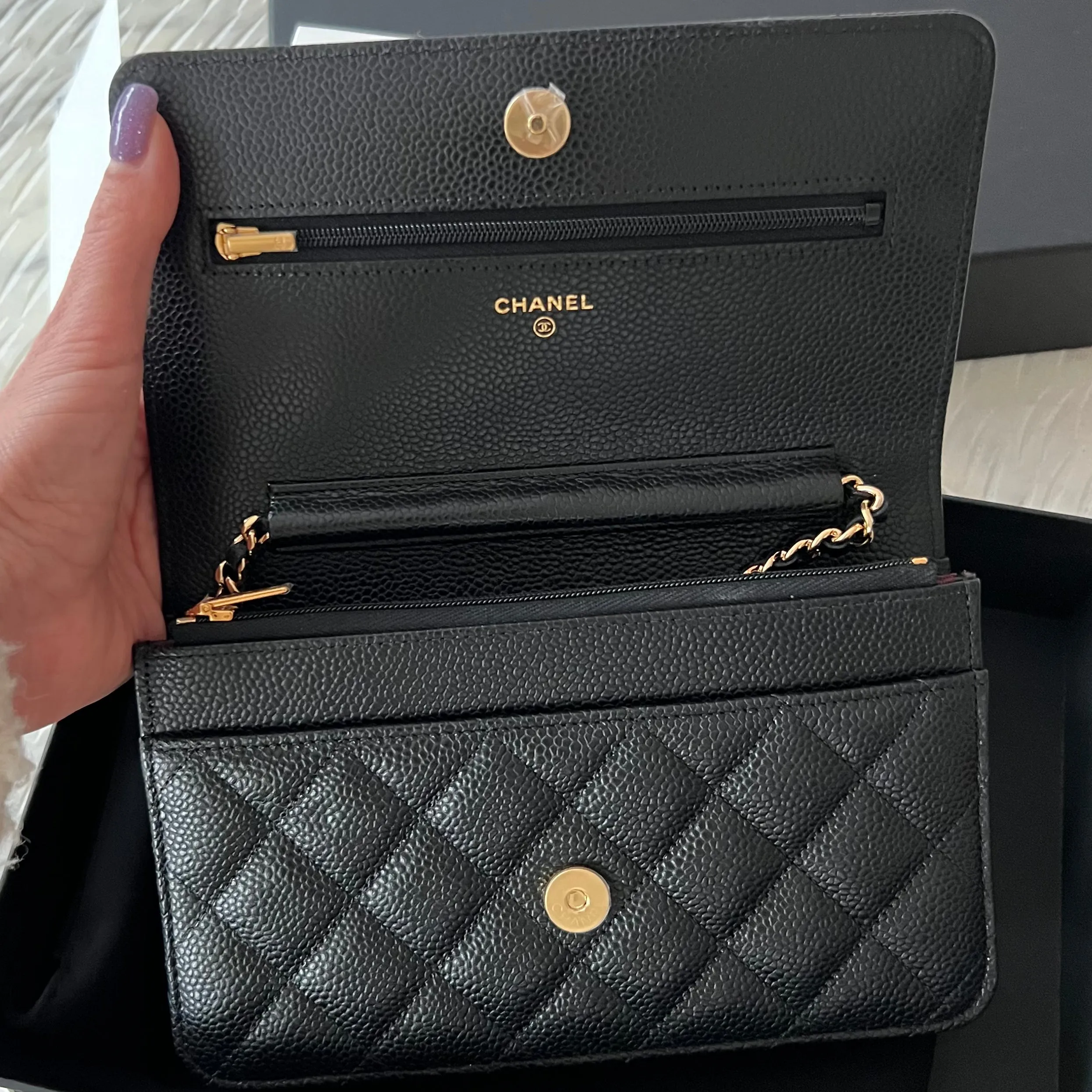 Sophisticated Chanel Wallet On Chain Crossbody Bag