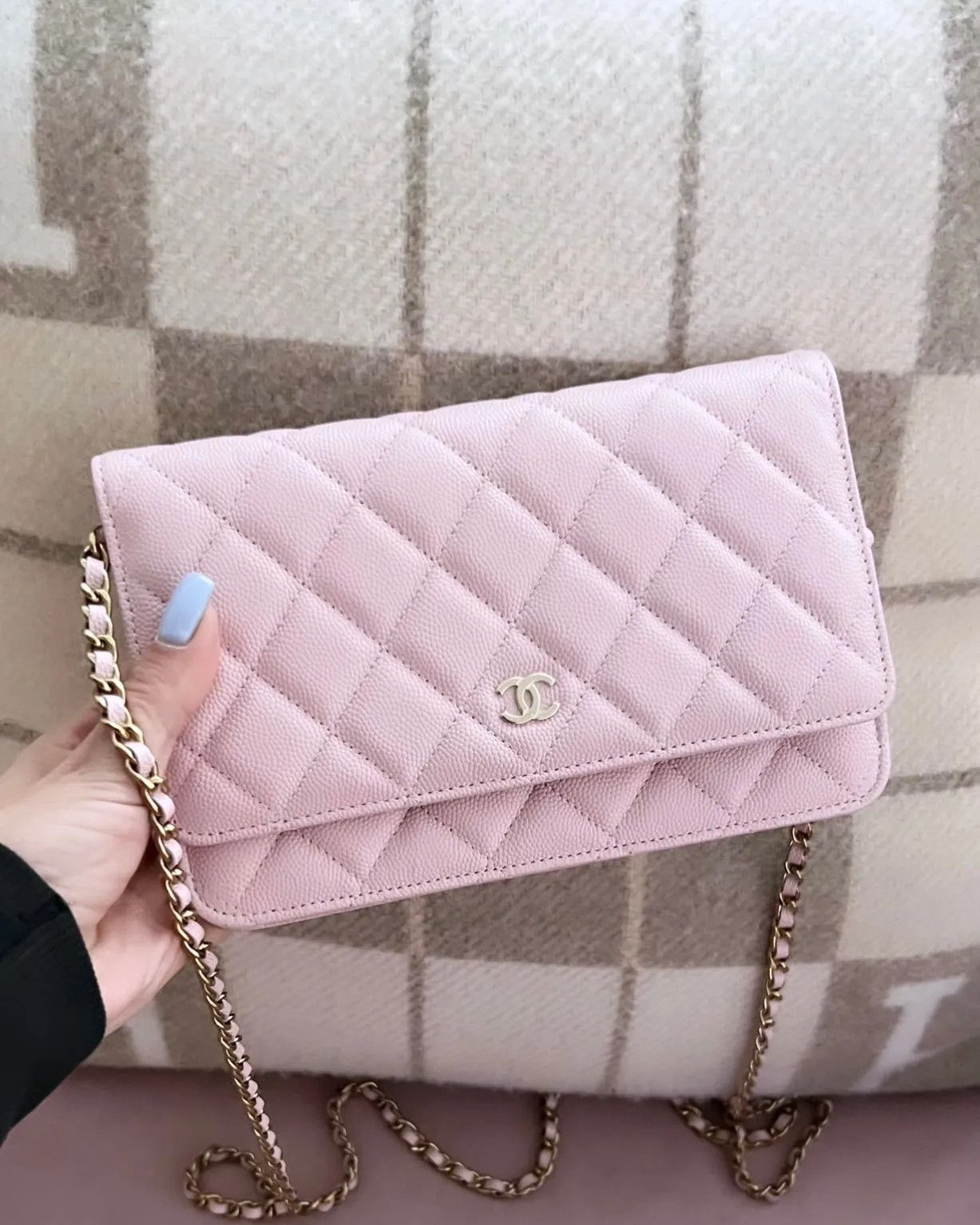 Chanel Elegant Leather Wallet on Chain Bag - Versatile and Stylish