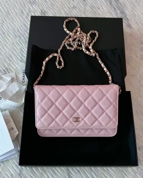 Chanel Elegant Leather Wallet on Chain Bag - Versatile and Stylish