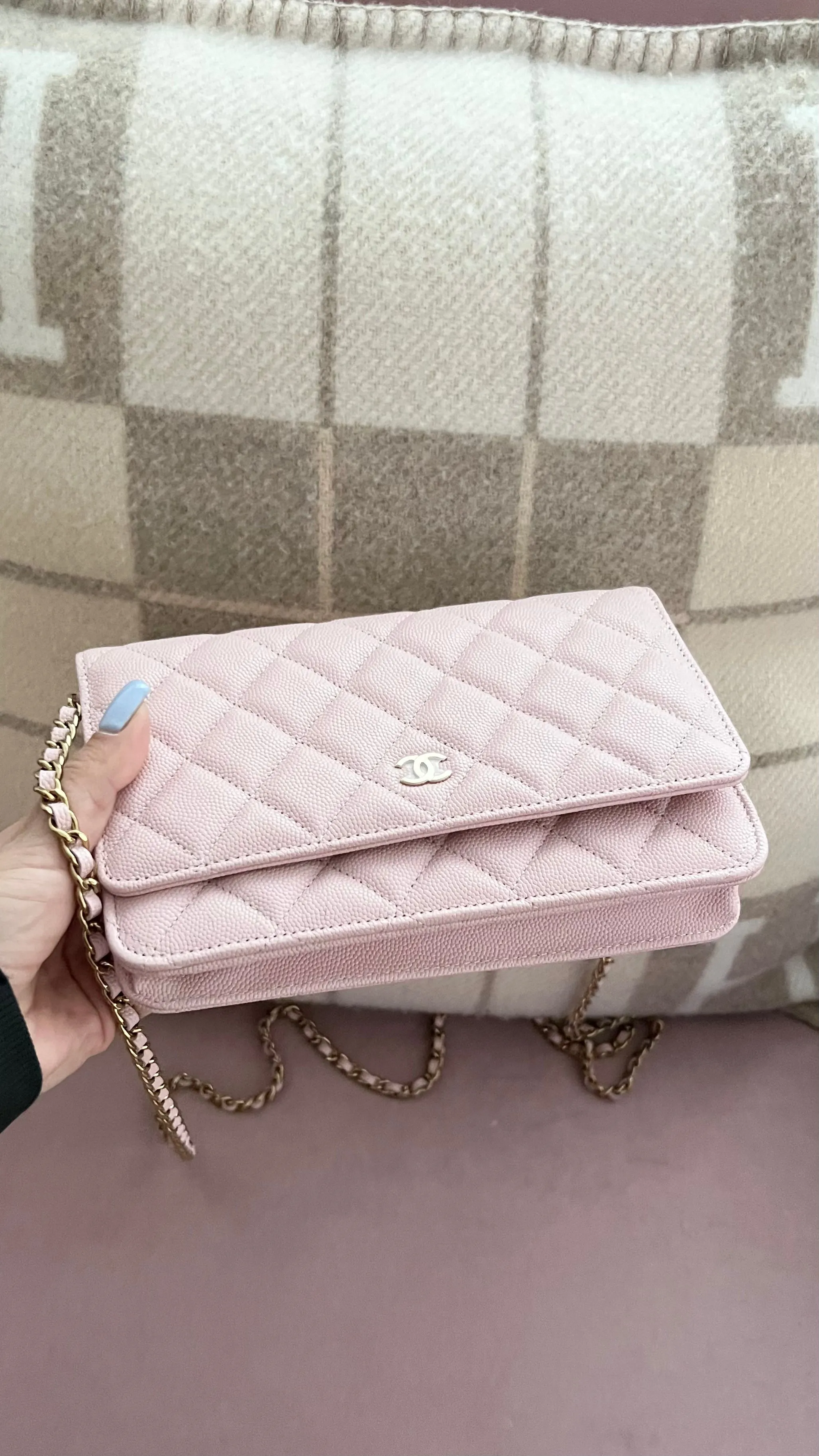 Chanel Elegant Leather Wallet on Chain Bag - Versatile and Stylish