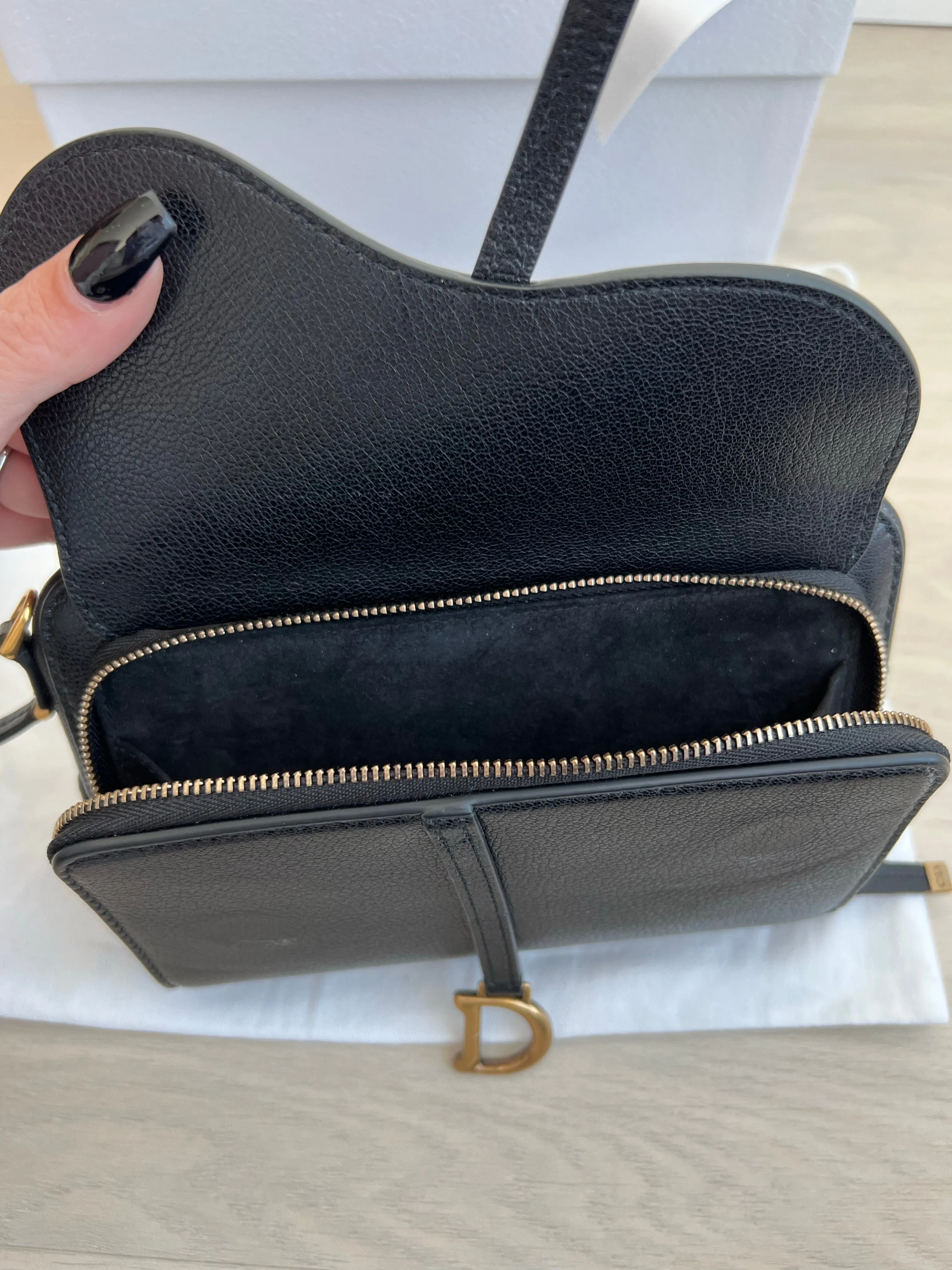 Christian Dior Saddle Double Pouch Bag