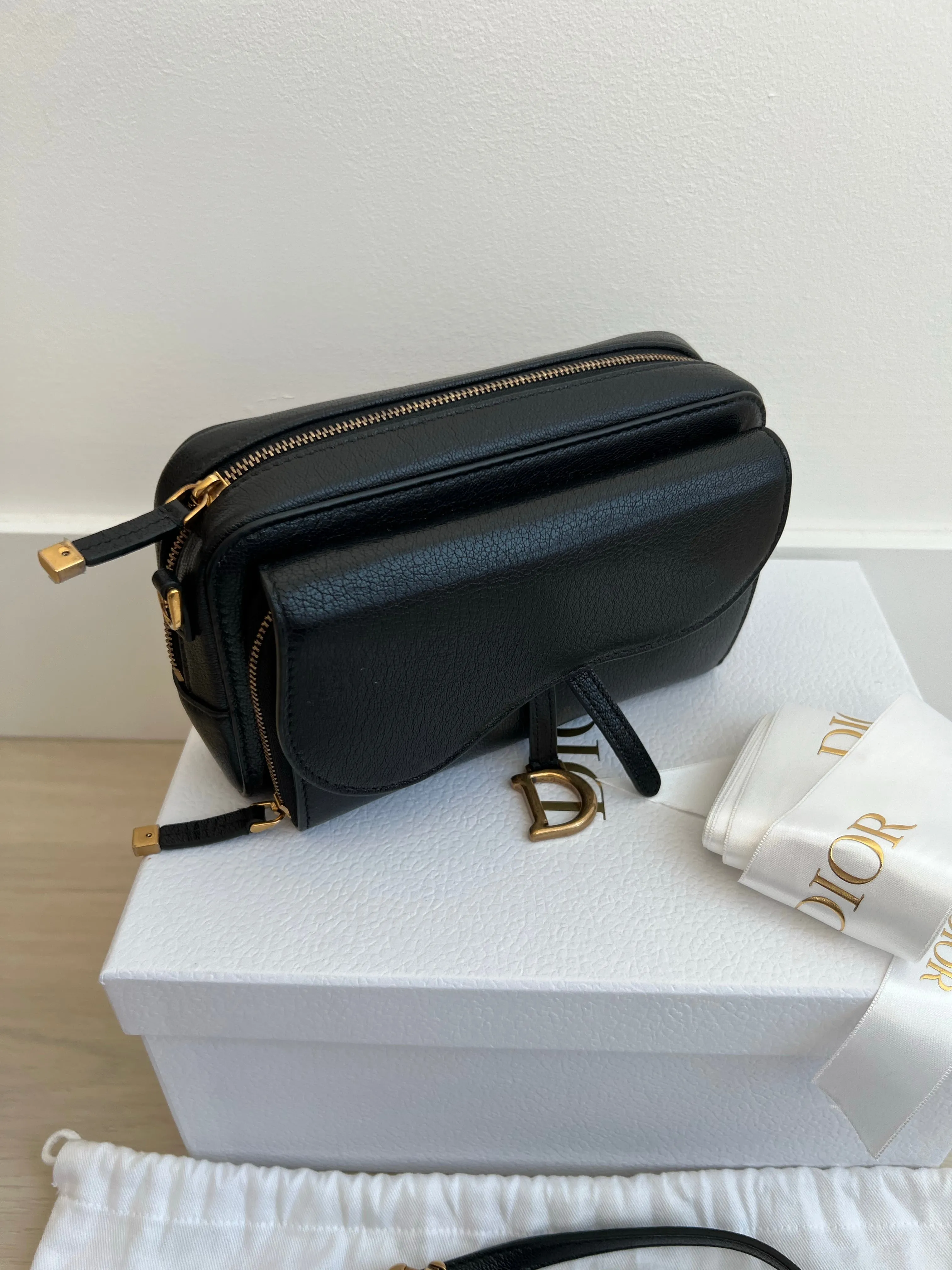 Christian Dior Saddle Double Pouch Bag