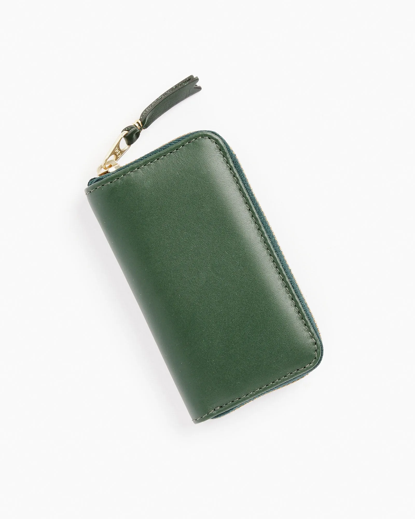 Classic Bottle Green Zip Wallet with Coin Pocket