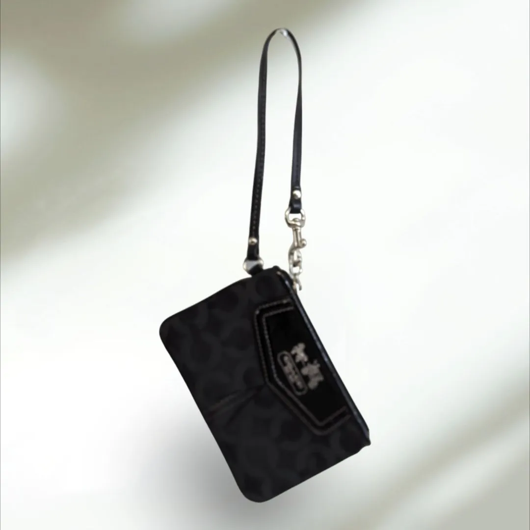 COACH Wristlet Signature Monogram