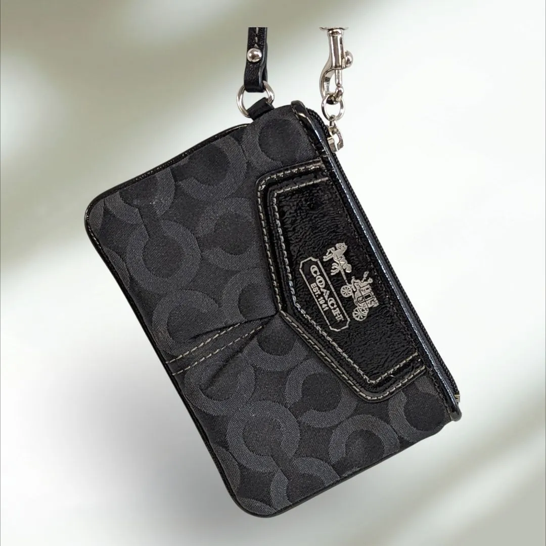 COACH Wristlet Signature Monogram