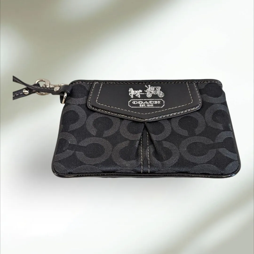 COACH Wristlet Signature Monogram