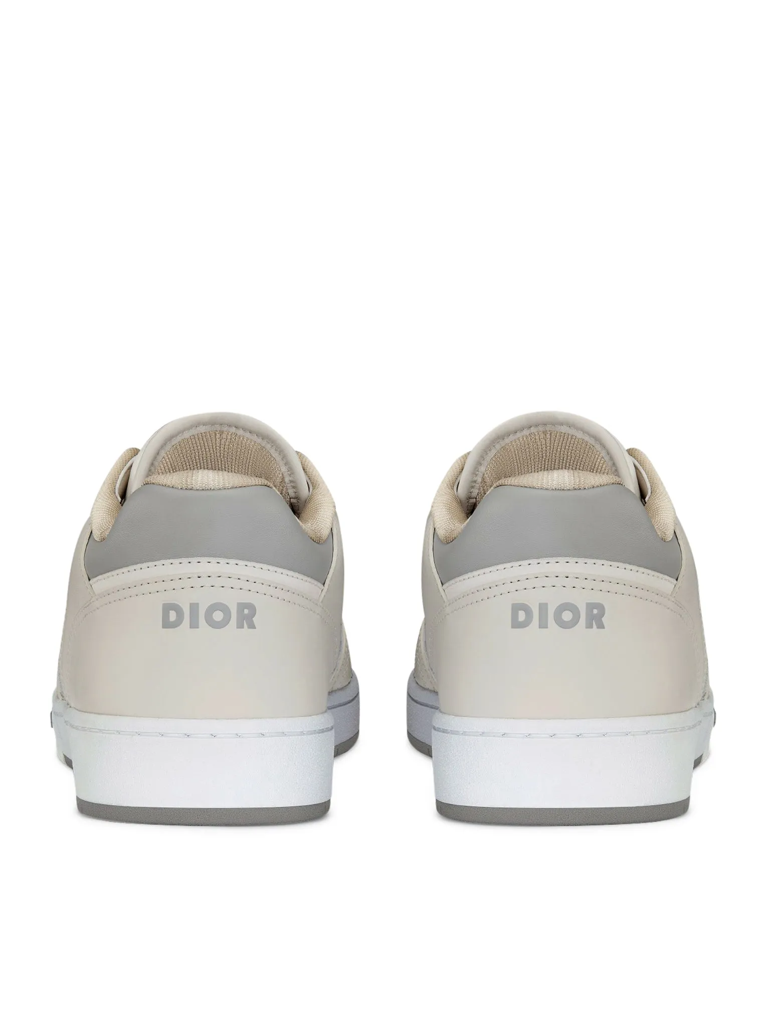 Cream and white smooth calfskin with beige and black Dior Oblique jacquard