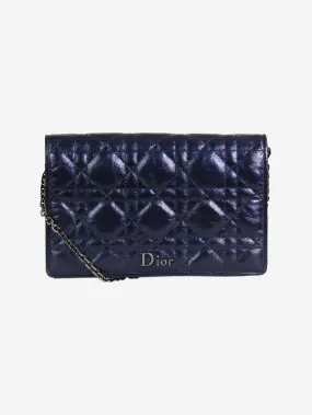 Dark blue 2016 Lady Dior pouch