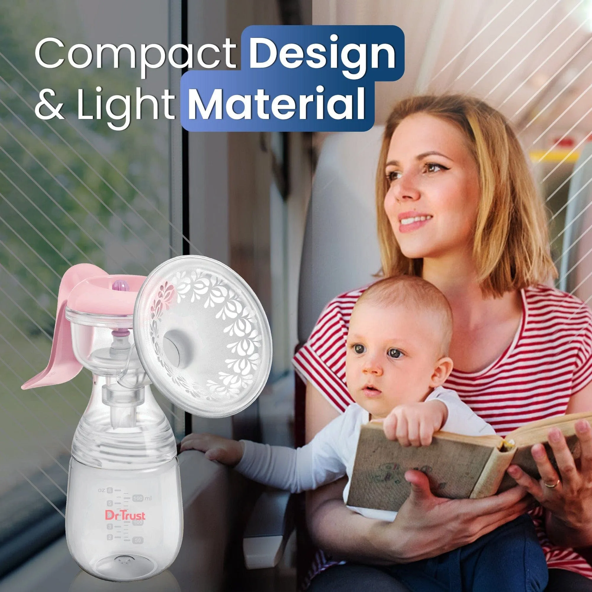 Dr Trust USA Manual Breast Pump for Baby Feeding 6001