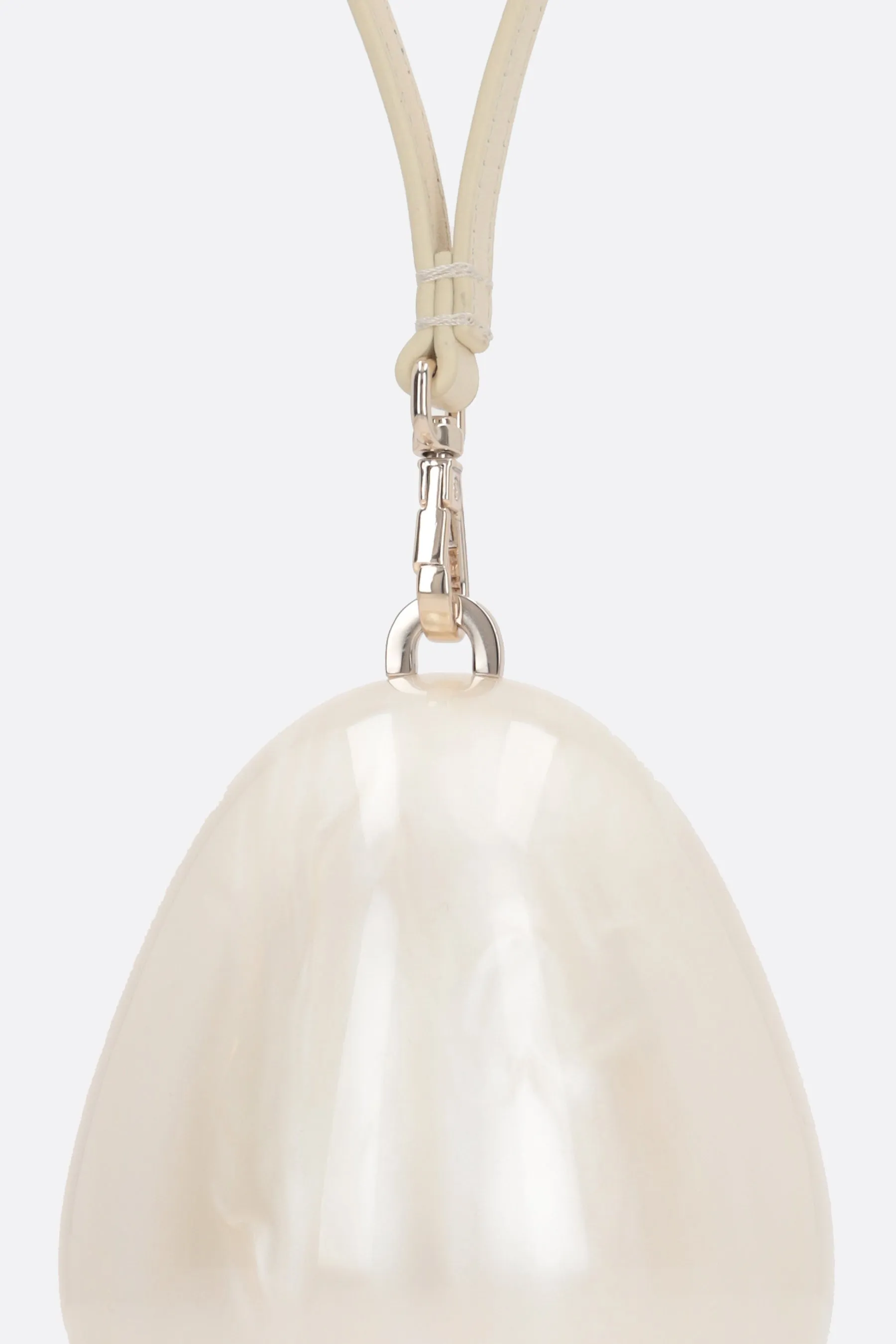 Egg micro handbag in Perspex