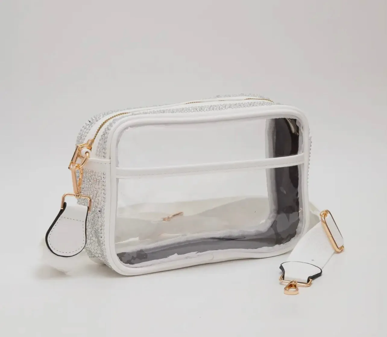 Extra Ready Game Day Rhinestone Clear Bag