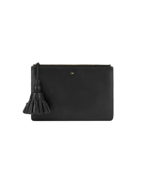 Georgiana Clutch in Black Circus