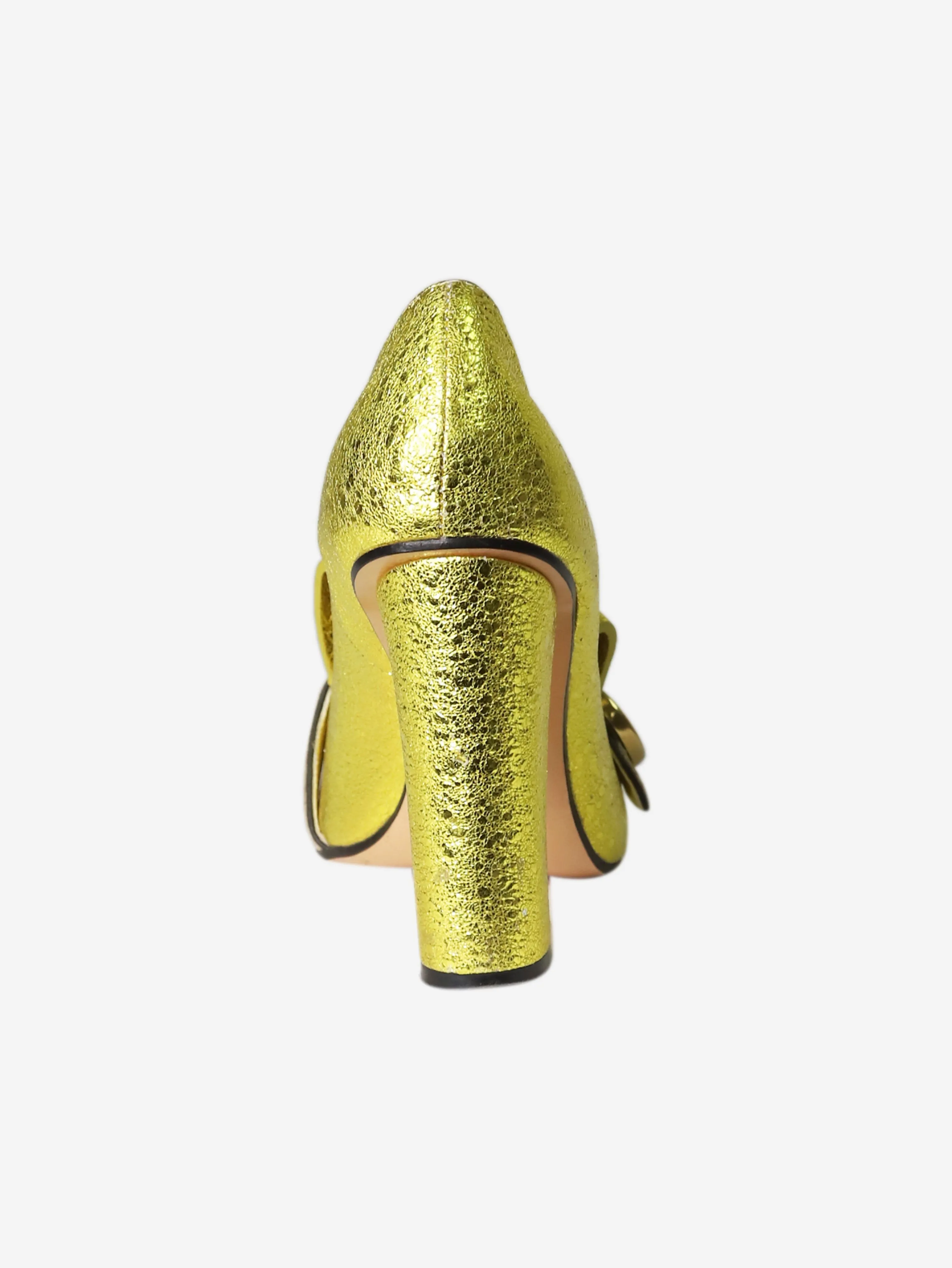 Gold GG Marmont fringed pumps - size EU 38