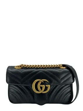 Gucci GG Mini Marmont Matelassé Shoulder Bag NEW