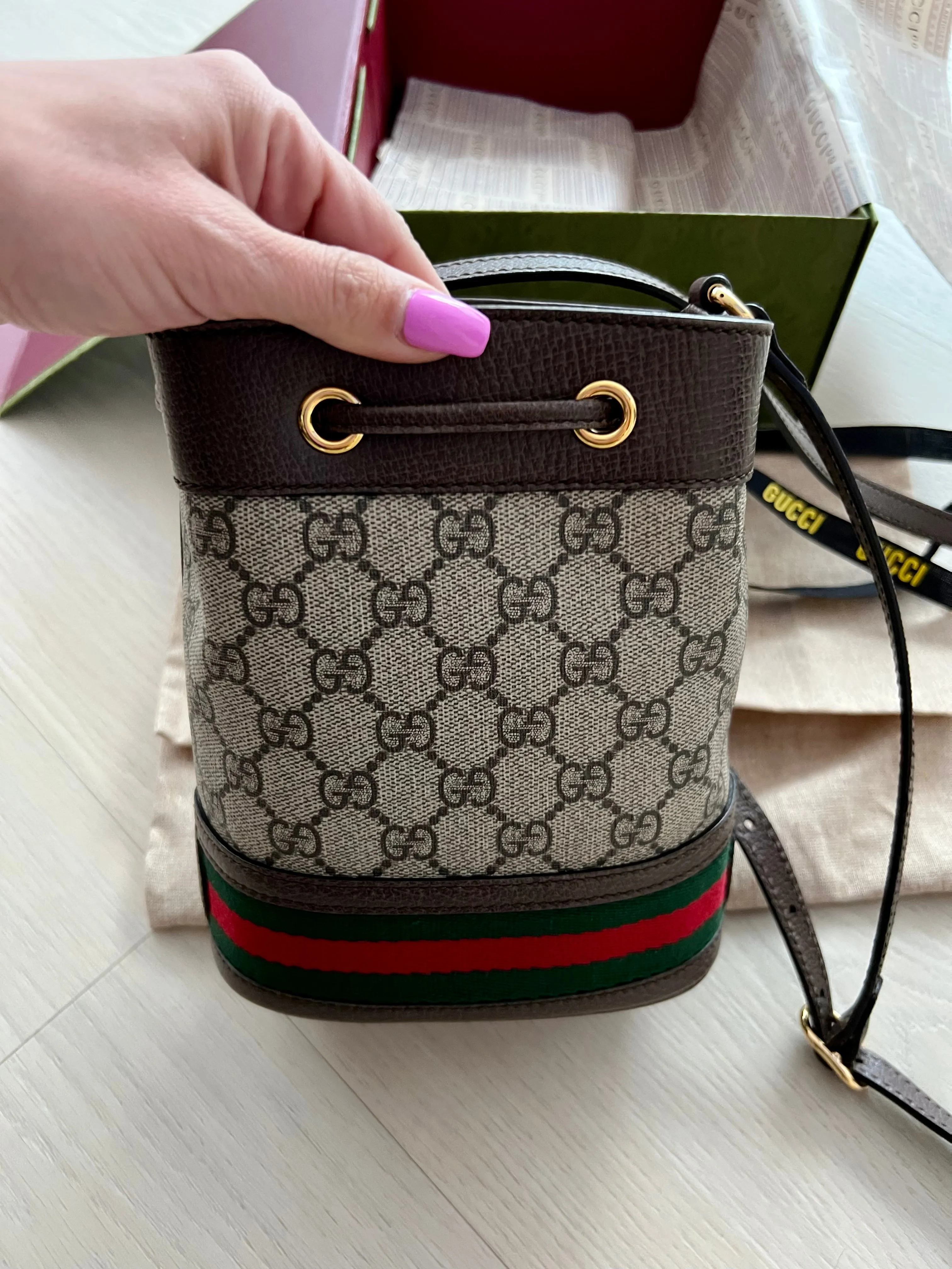 Gucci Ophidia GG Mini Bucket Bag