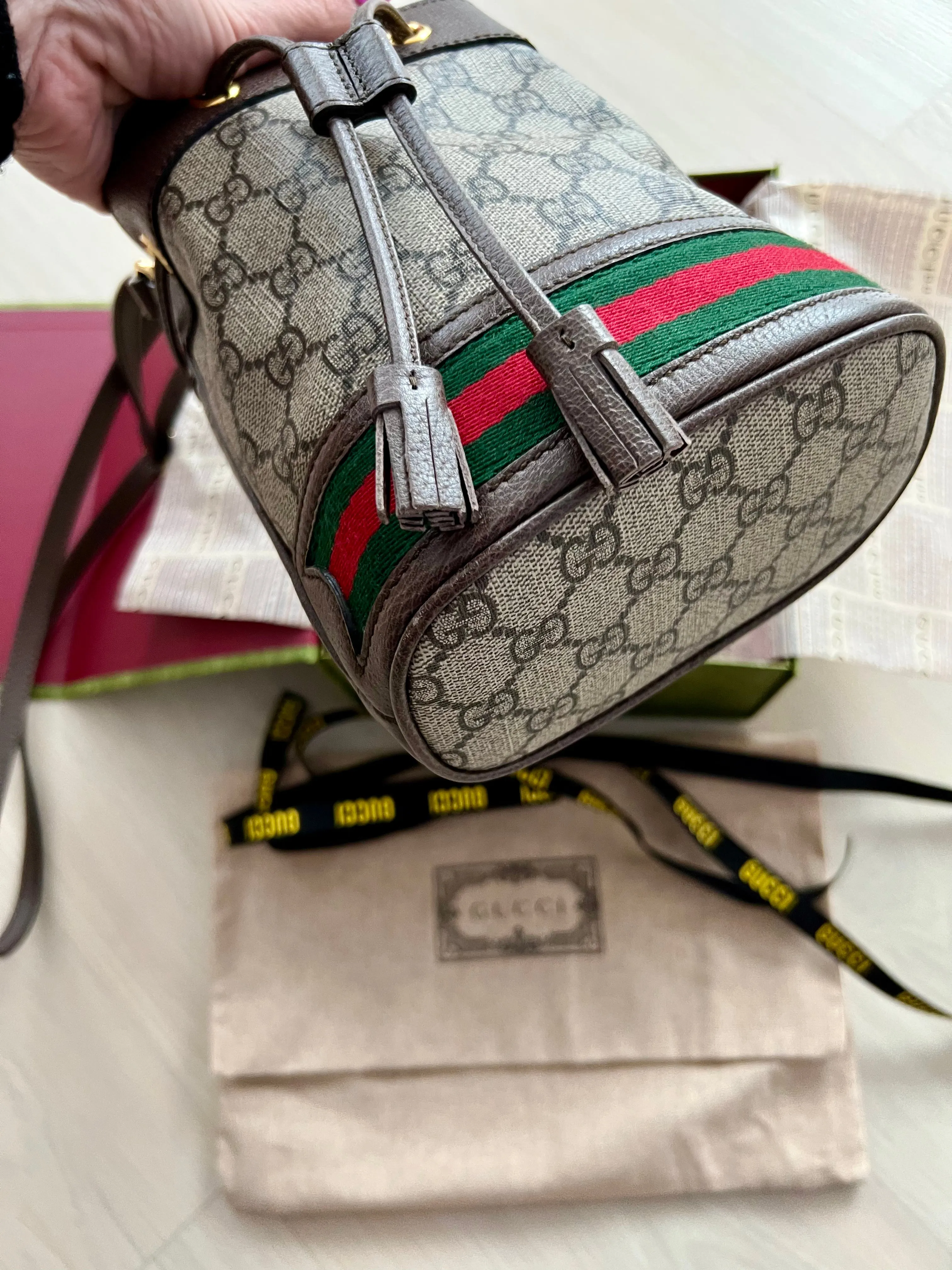 Gucci Ophidia GG Mini Bucket Bag