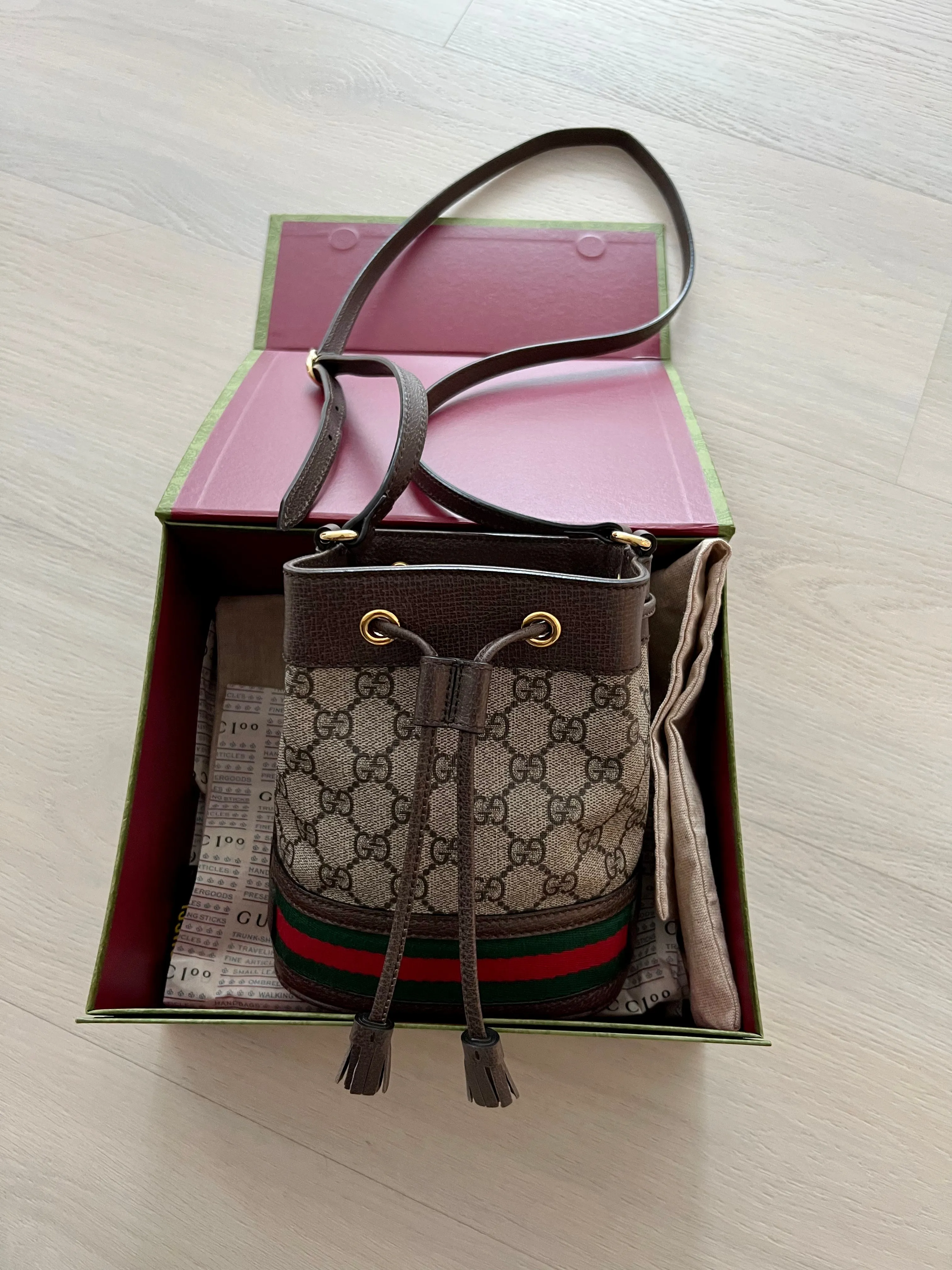 Gucci Ophidia GG Mini Bucket Bag