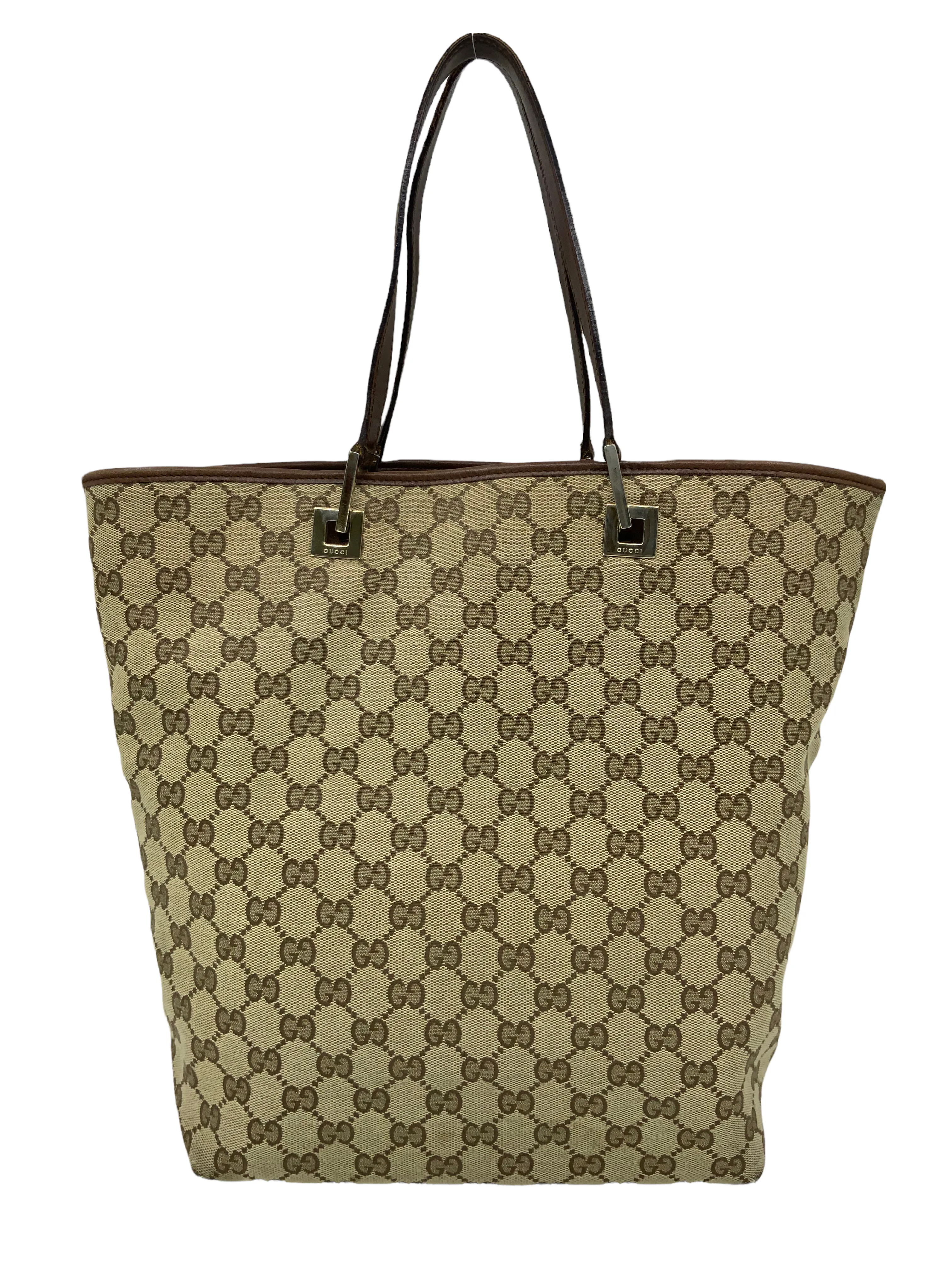 Gucci Vintage Monogram Canvas Tote Bag