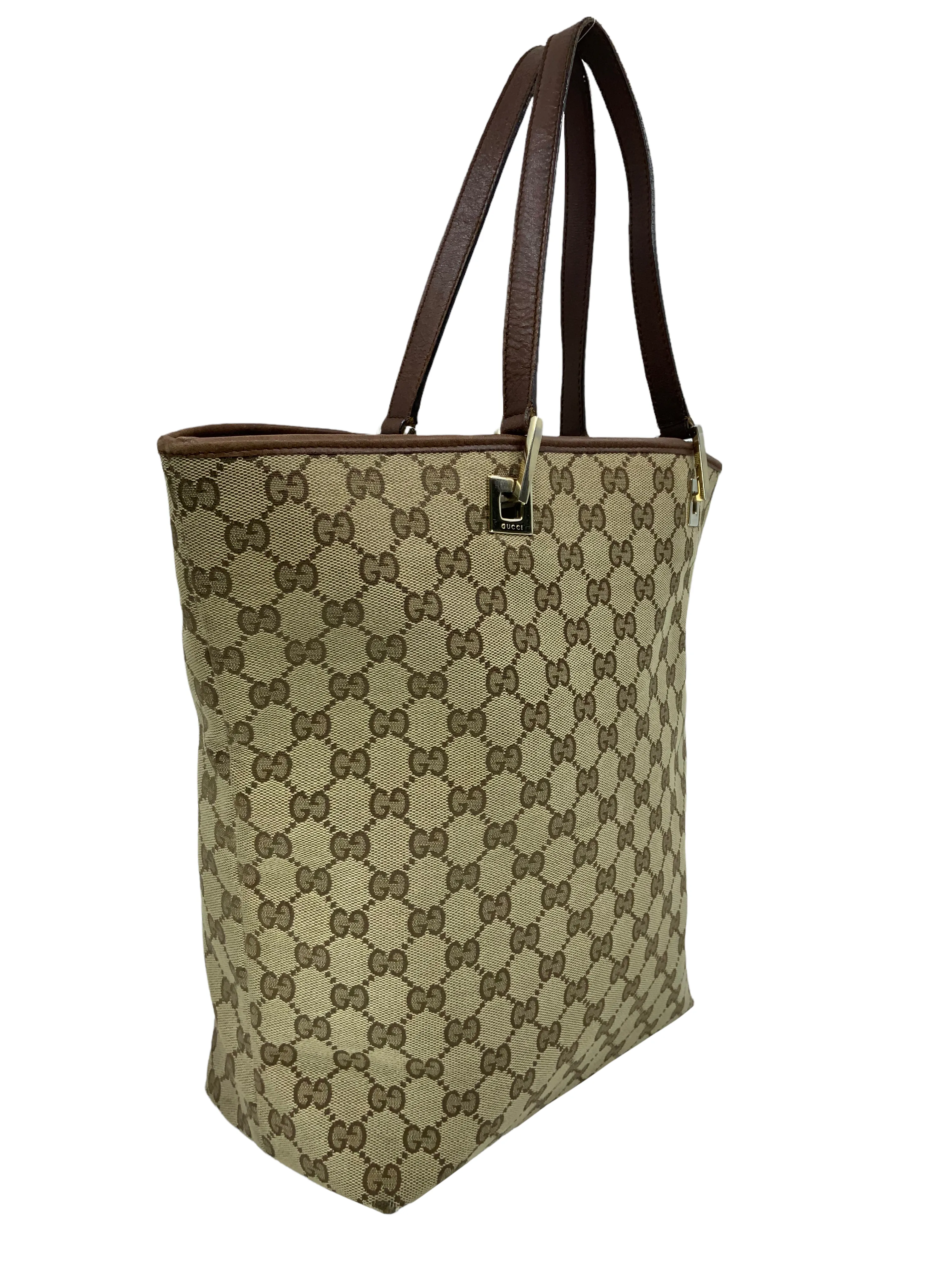 Gucci Vintage Monogram Canvas Tote Bag