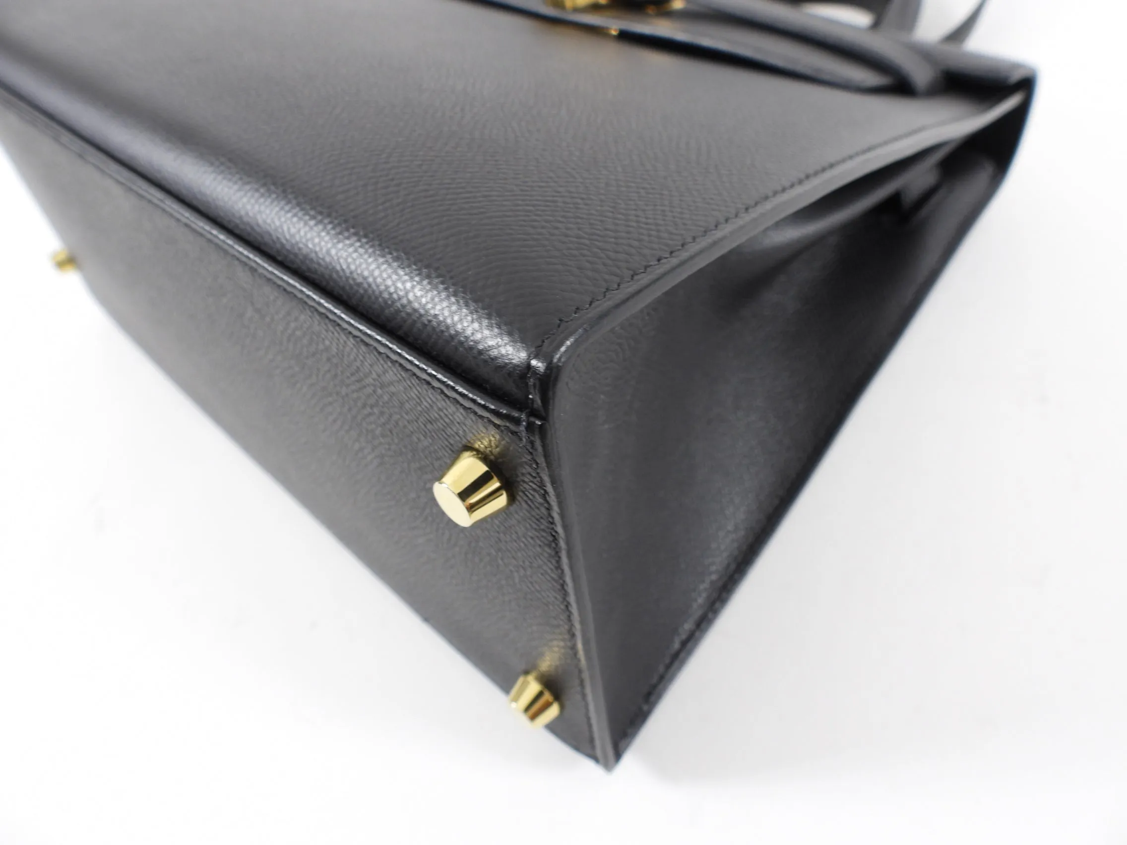 Hermes Kelly II Sellier Black Epsom GHW 28cm Bag