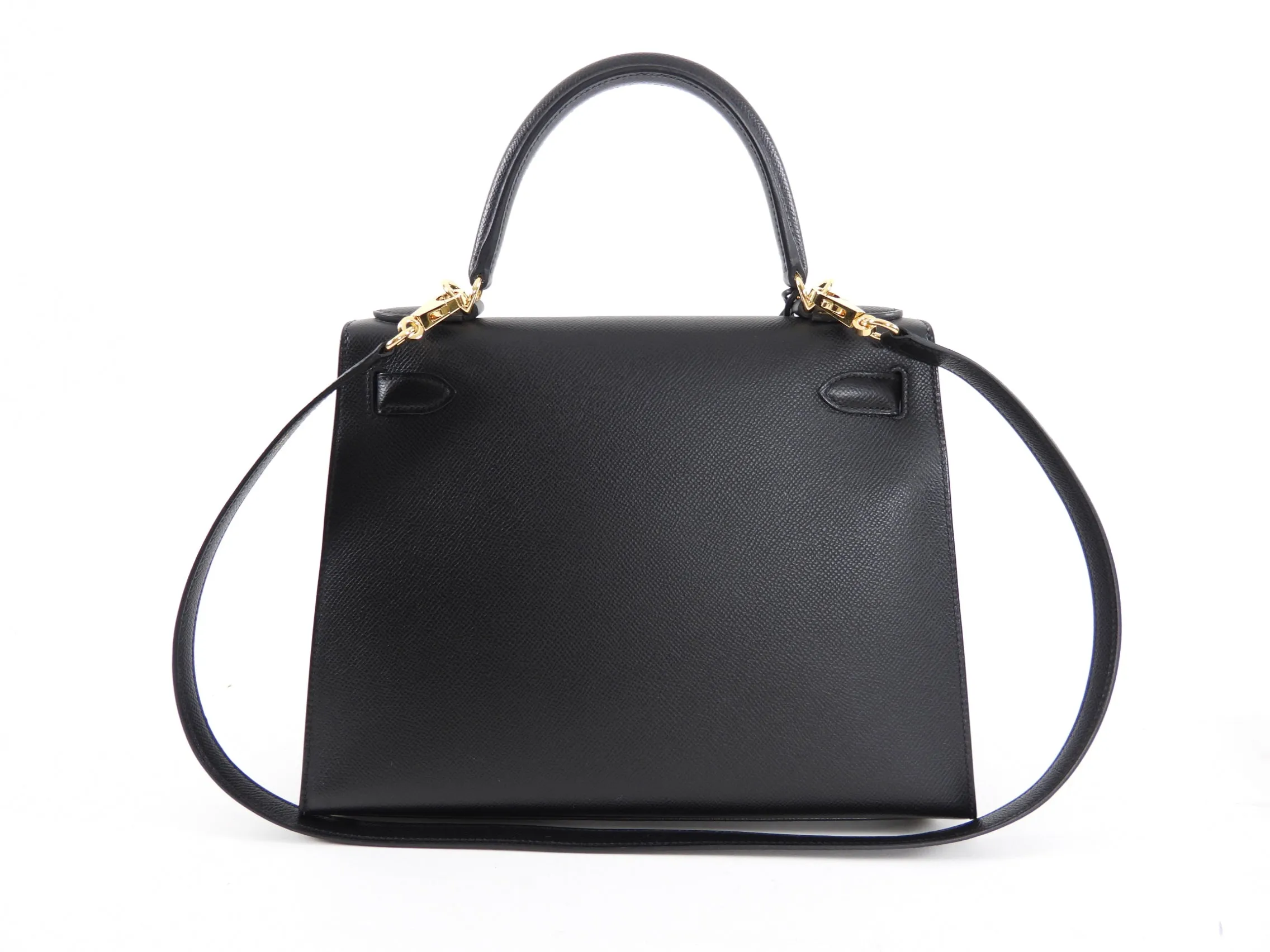 Hermes Kelly II Sellier Black Epsom GHW 28cm Bag