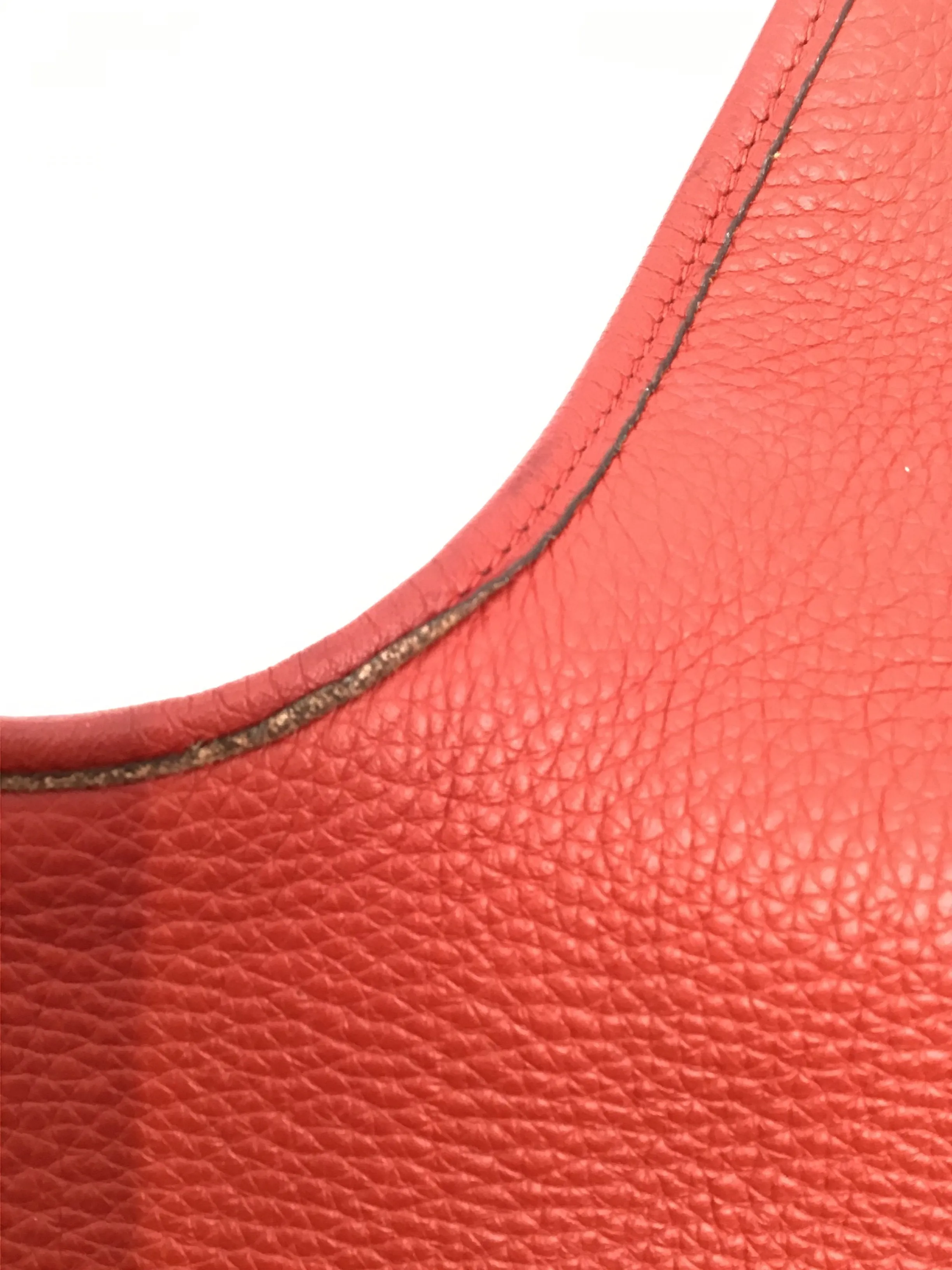 Hermes Massai Pm Red Taurillon Clemence Leather Hobo Bag