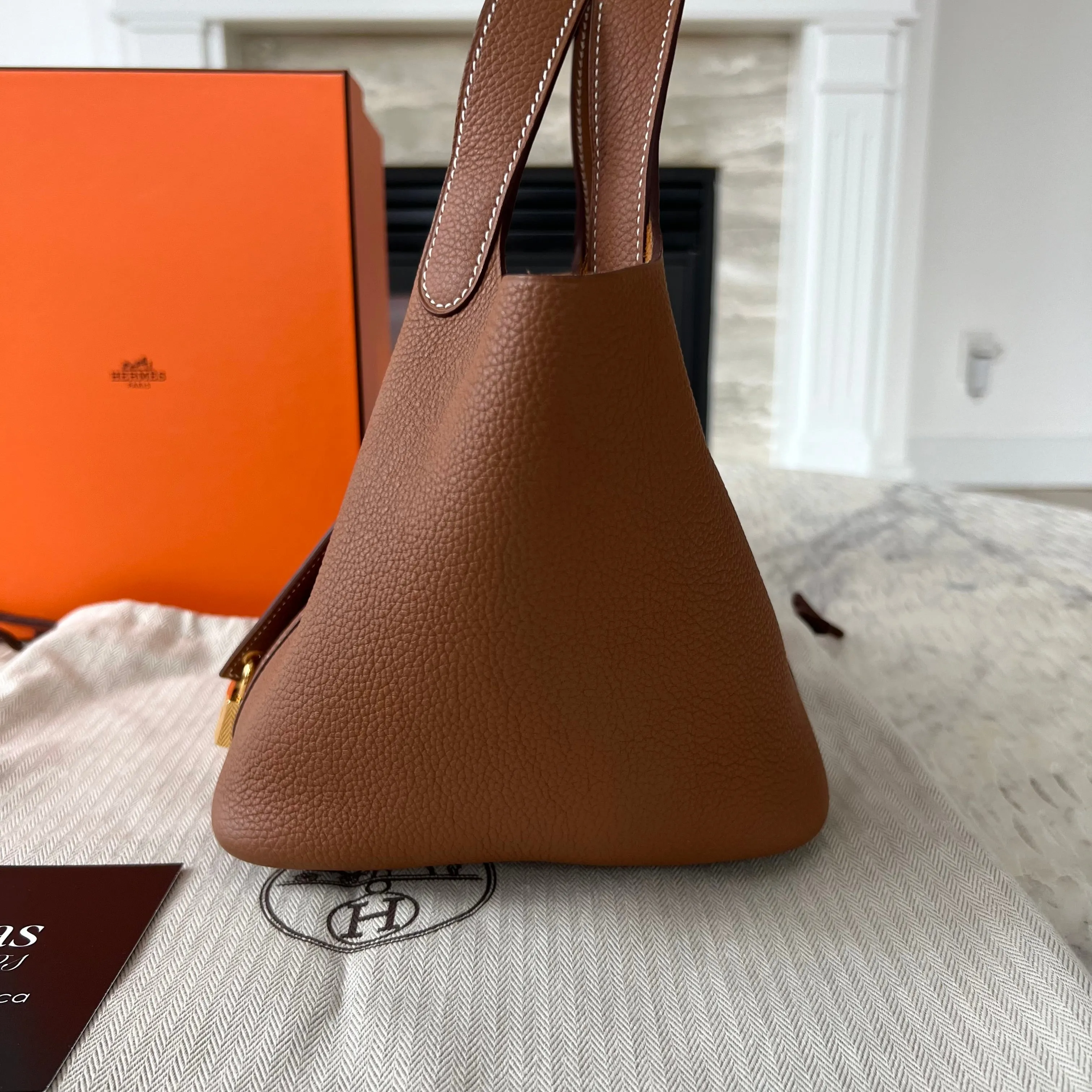 Hermes Picotin Luxury Designer Leather Bag in English