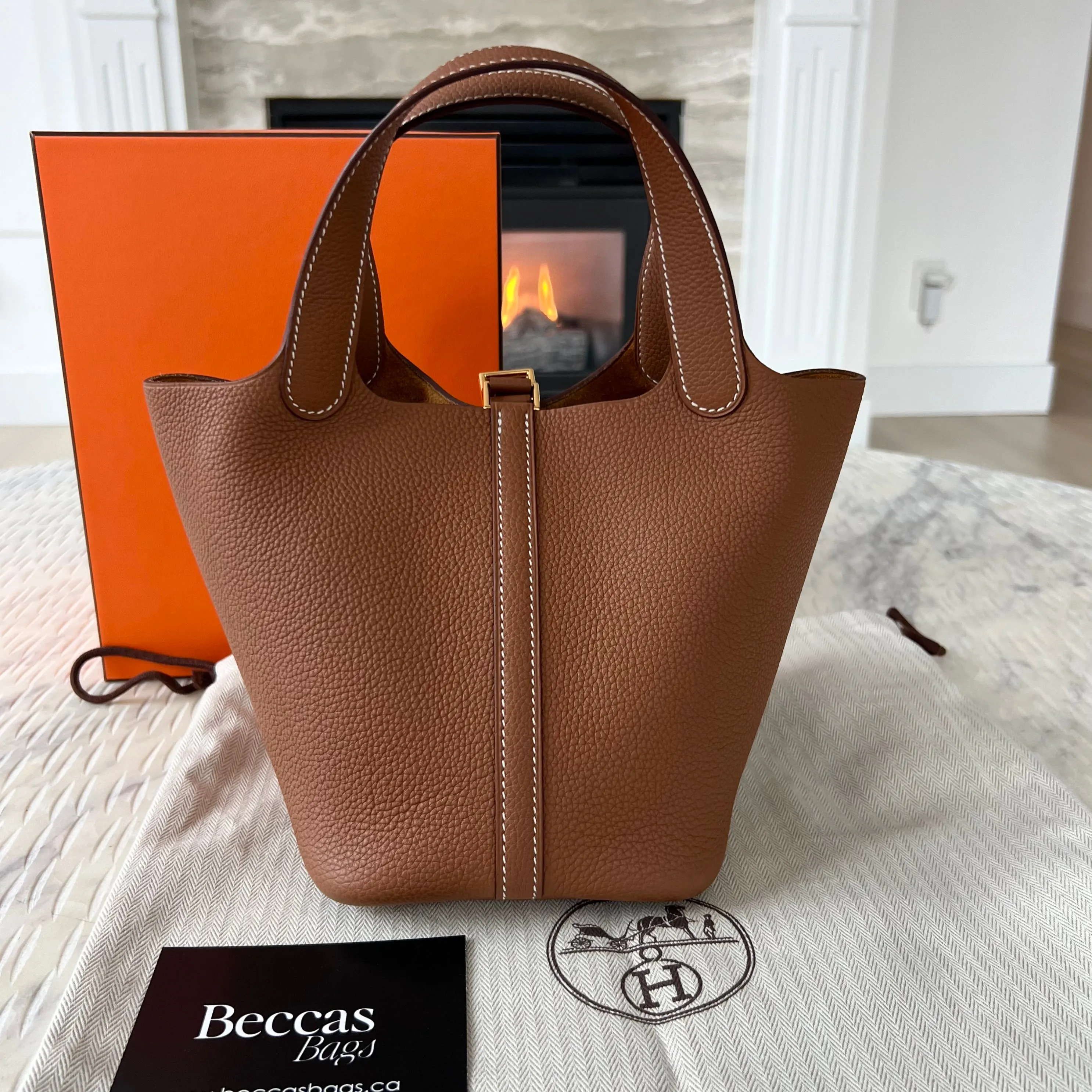 Hermes Picotin Luxury Designer Leather Bag in English