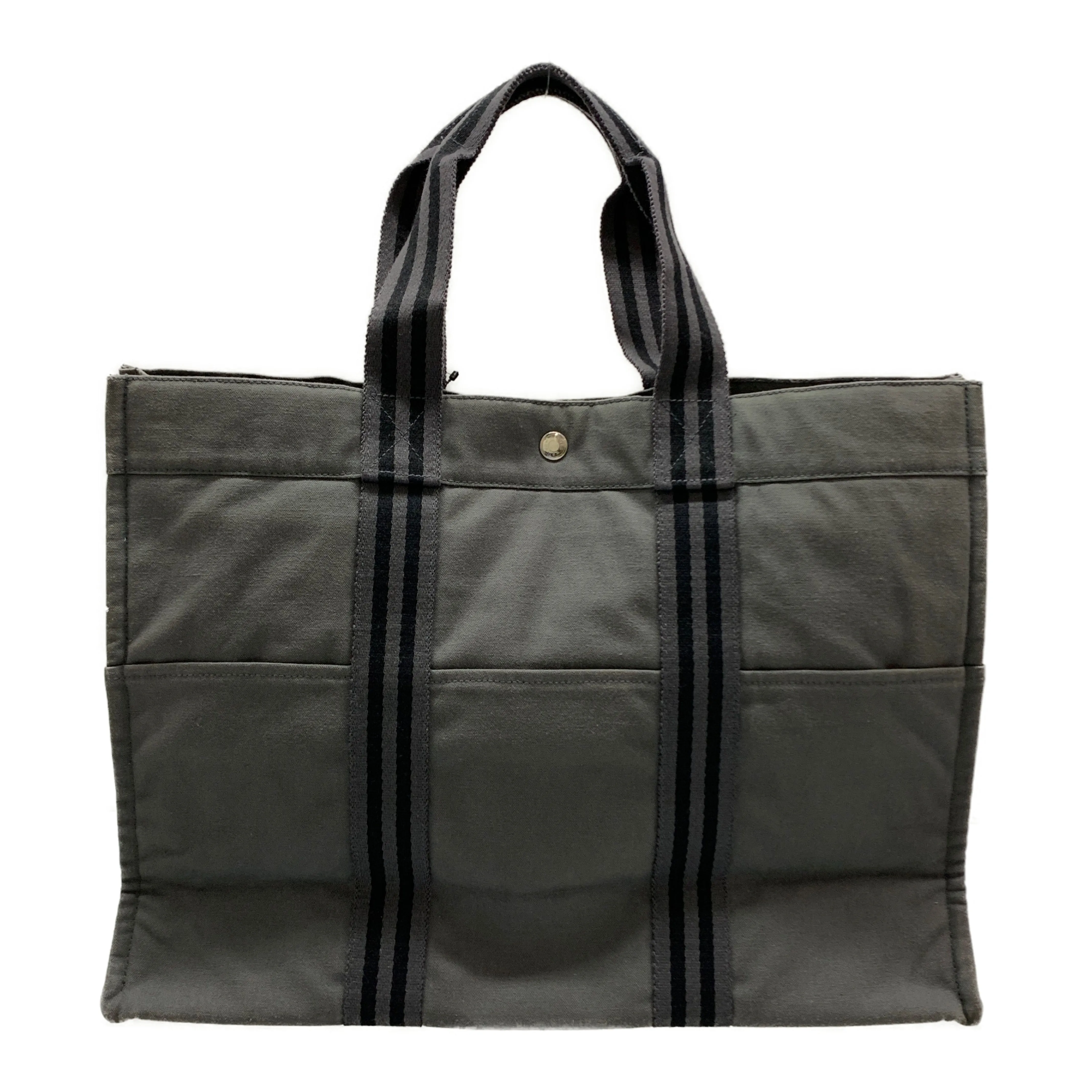 #HERMES/Tote Bag/GRY/Canvas