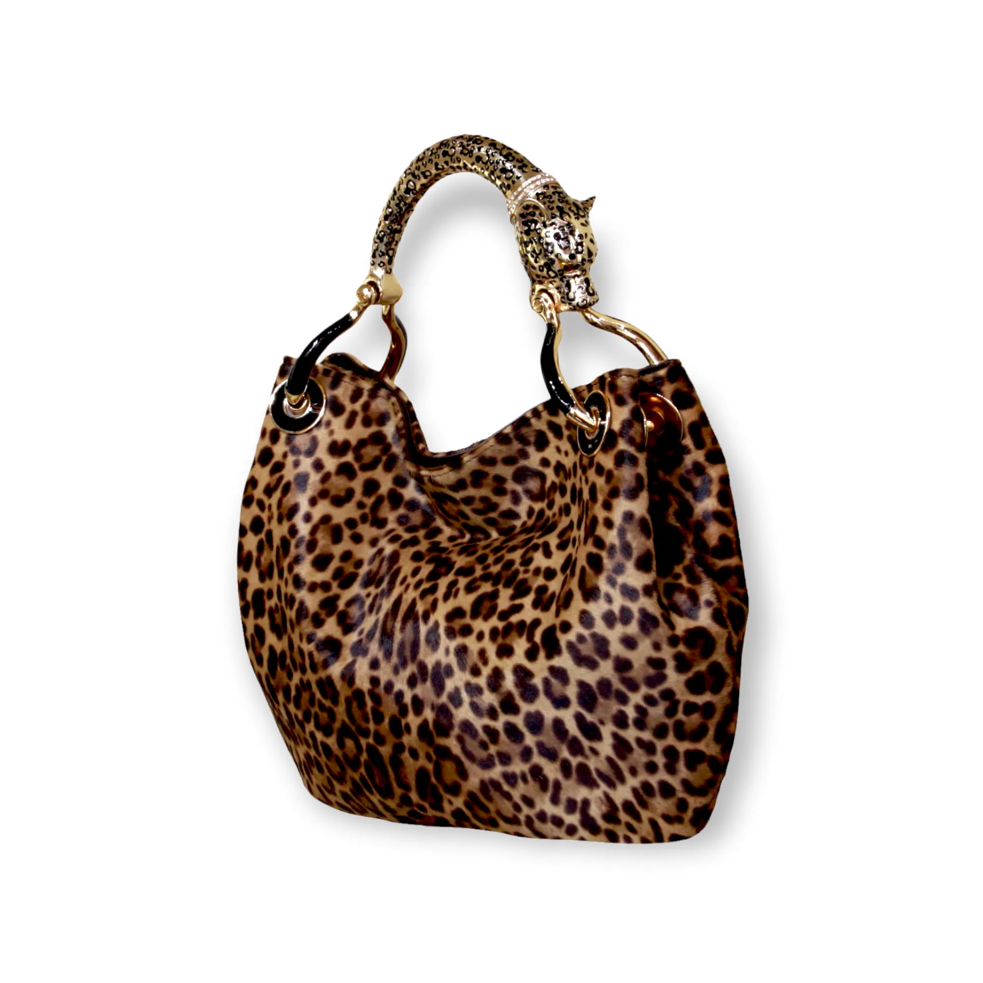 JAGUAR  WITH JAGUAR-PRINT PONY HAIR SMALL HANDBAG