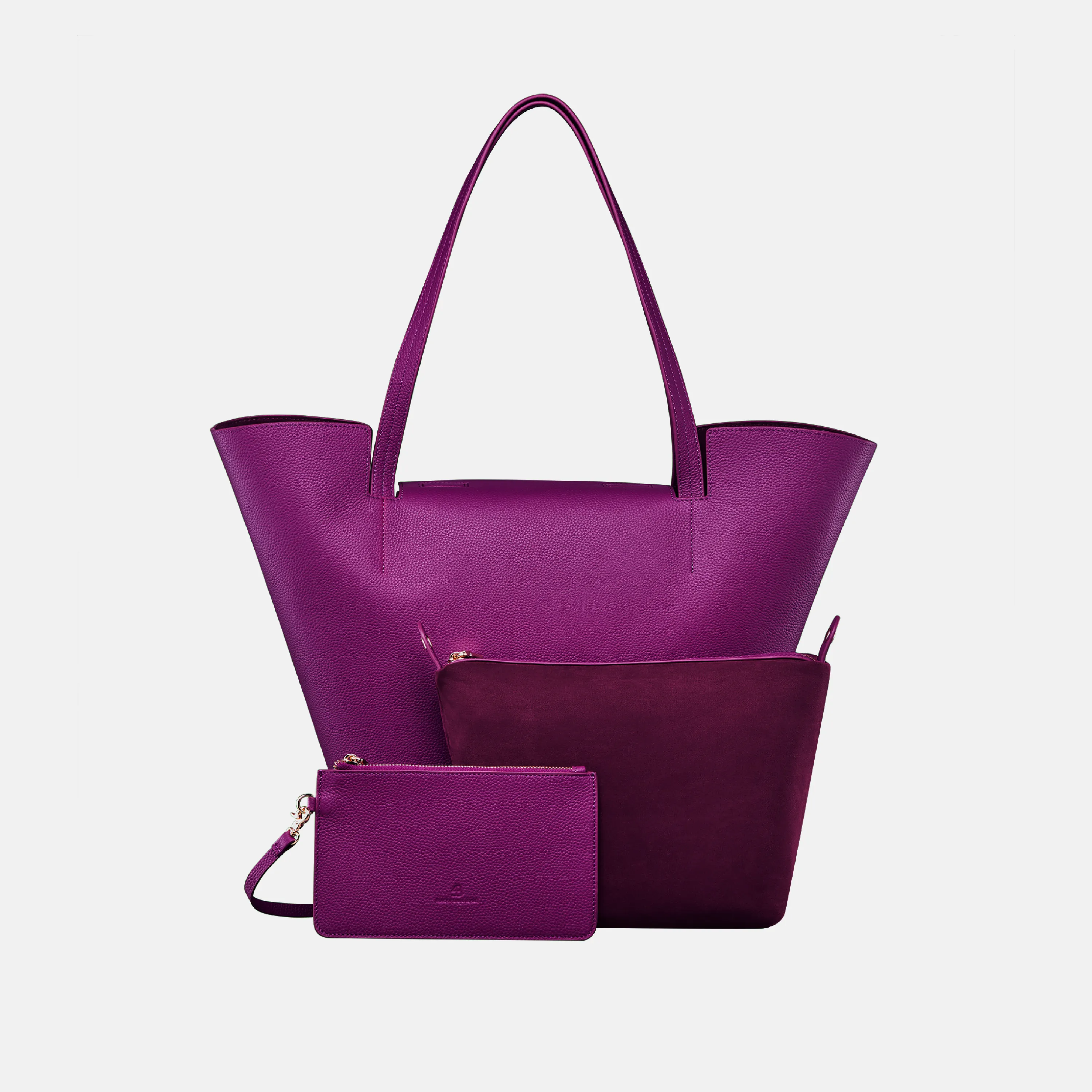 JEWEL PURPLE LEATHER HANDBAG