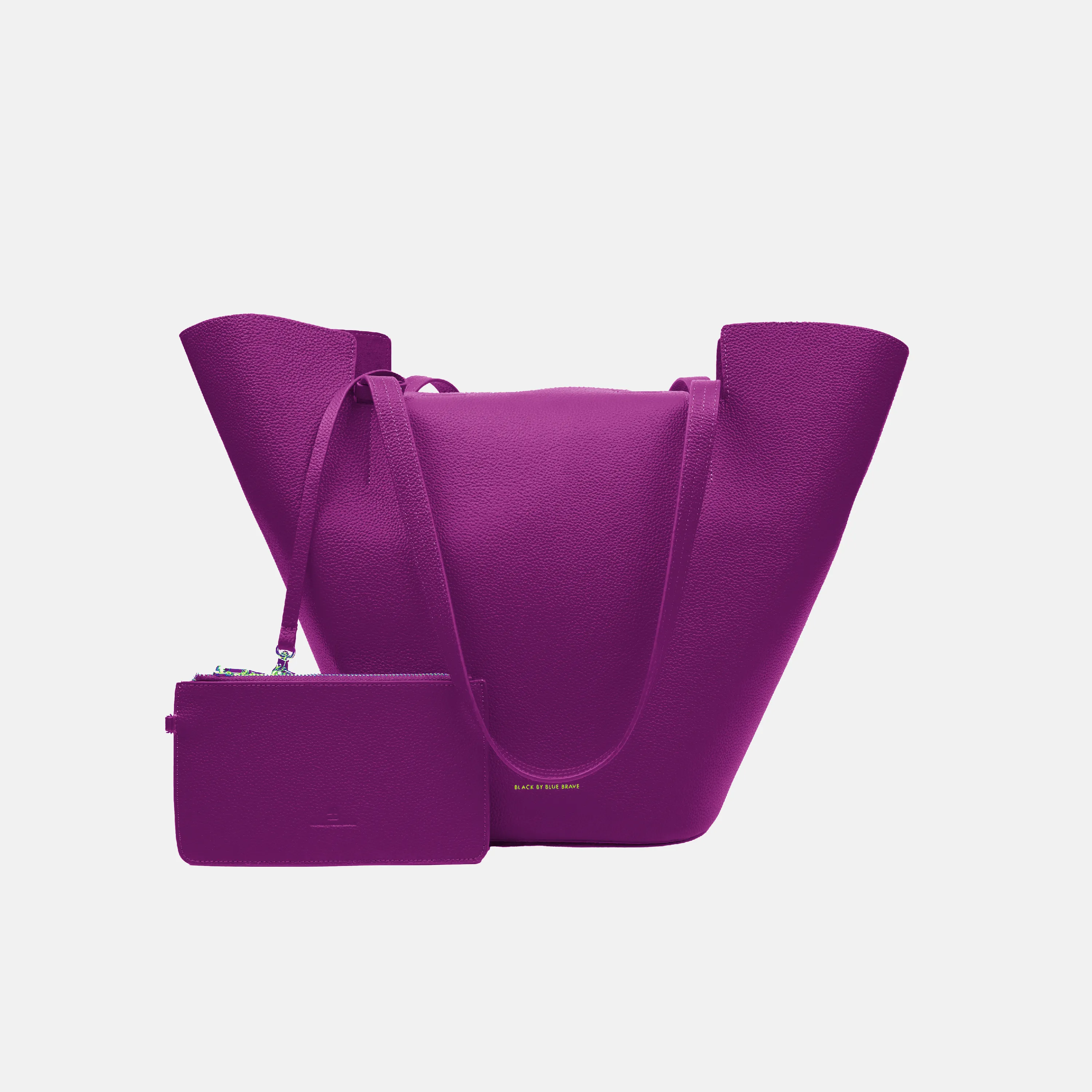 JEWEL PURPLE LEATHER HANDBAG