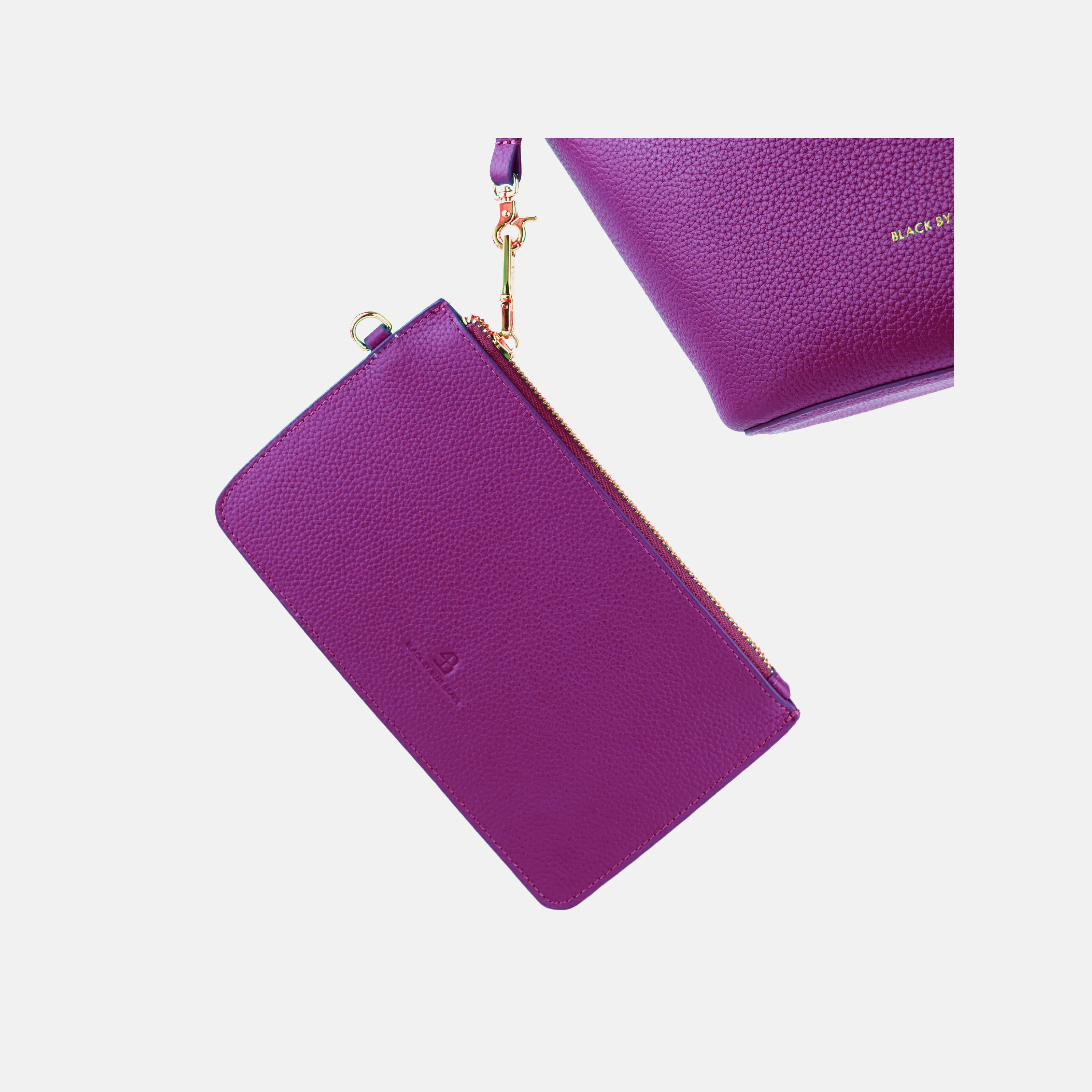 JEWEL PURPLE LEATHER HANDBAG