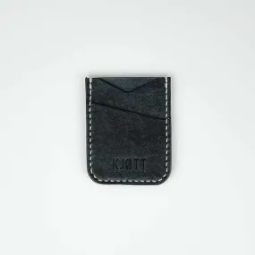 Kjøtt Supply Co. Vertical Minimalist Card Holder in Pueblo Navy - Stacked logo