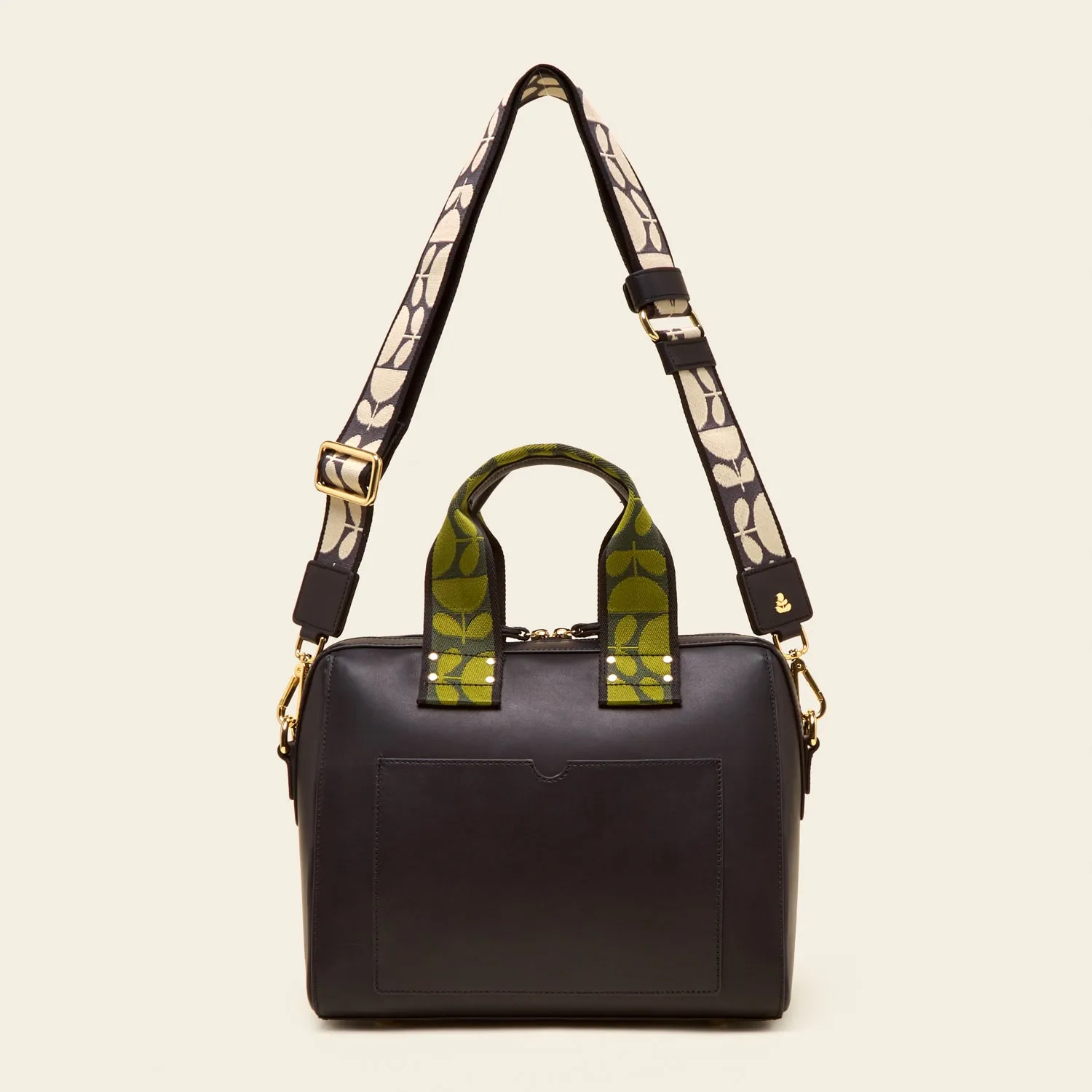 Large Iris Handbag - Cube Black