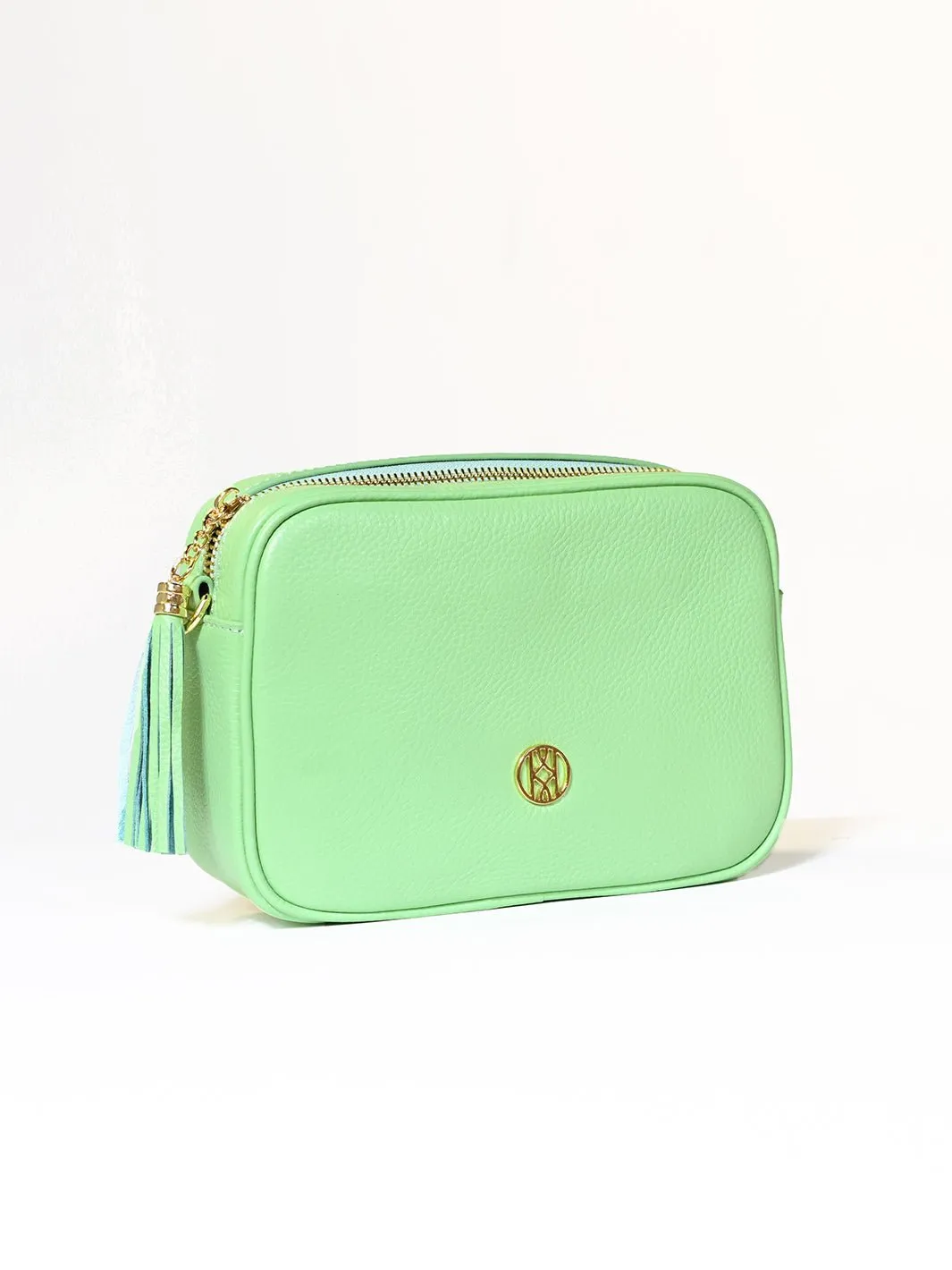 Leather Side Bag Mint