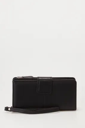 Leather Zip Around Wallet