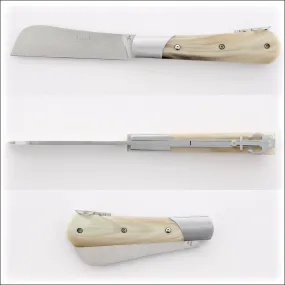 London 11 cm Horn Tip Handle Folding Knife